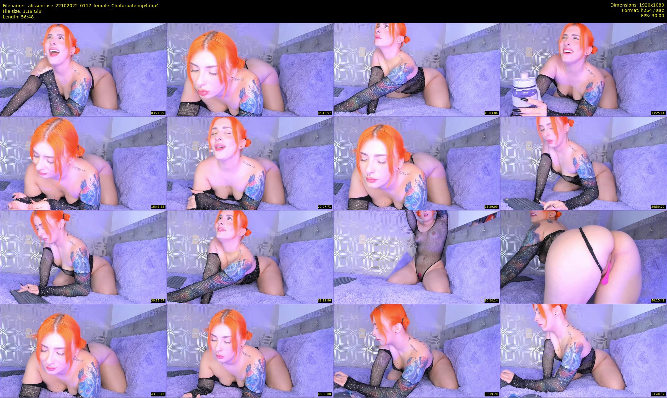 _alissonrose — 57 minute Chaturbate female cam show recording, 1080p, Oct 22, 2022