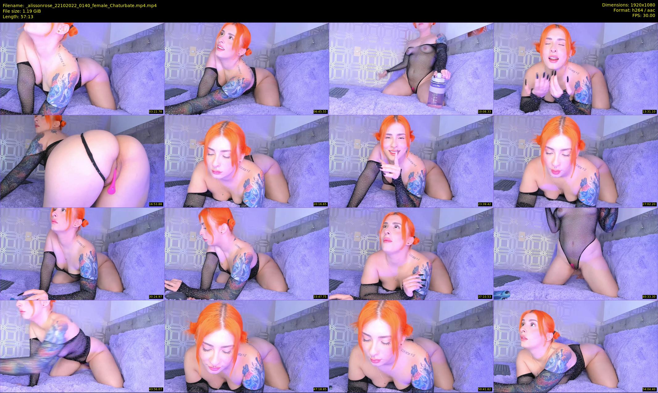 _alissonrose — 58 minute Chaturbate female cam show recording, 1080p, Oct 22, 2022