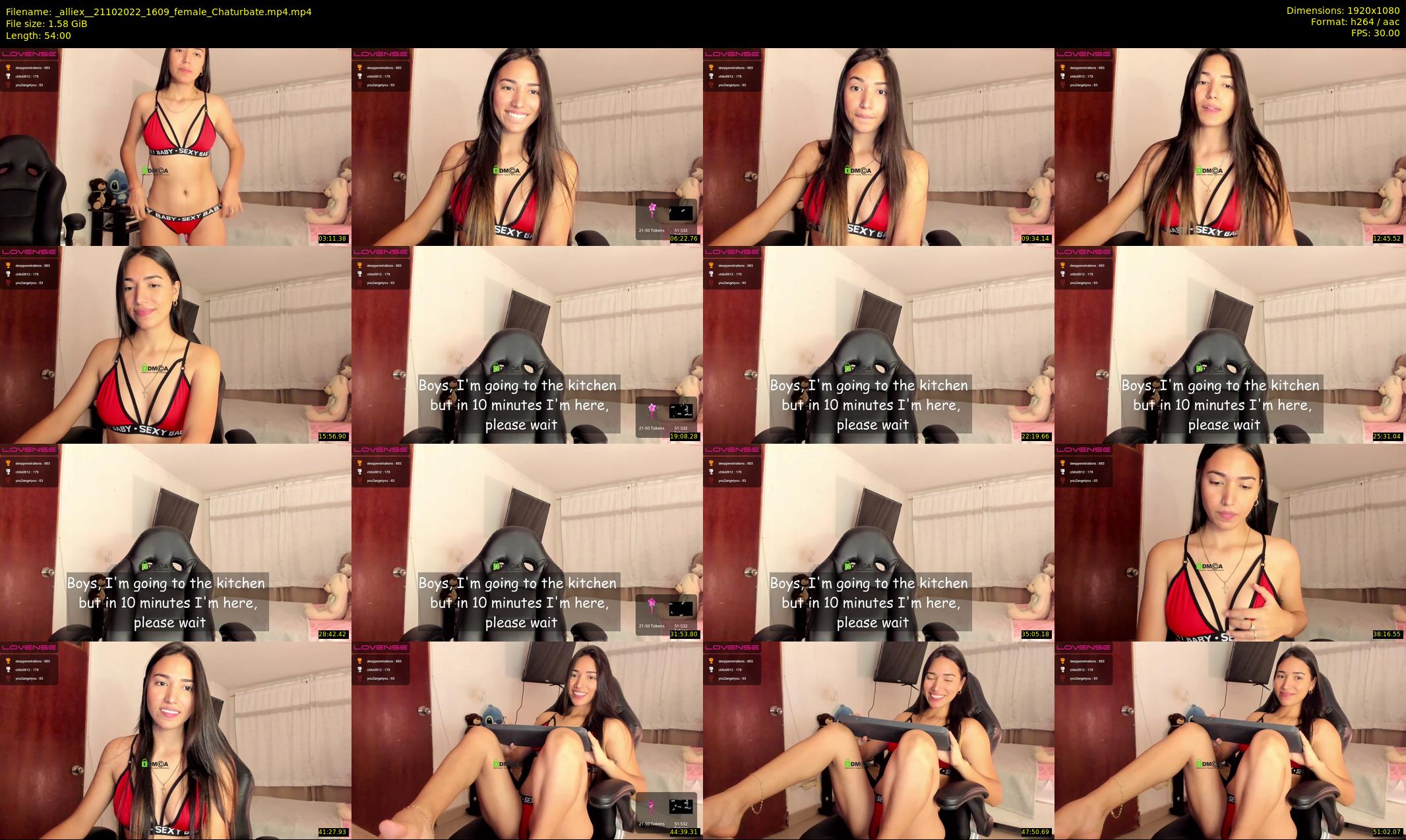 _alliex_ — 54 minute Chaturbate female cam show recording, 1080p, Oct 21, 2022