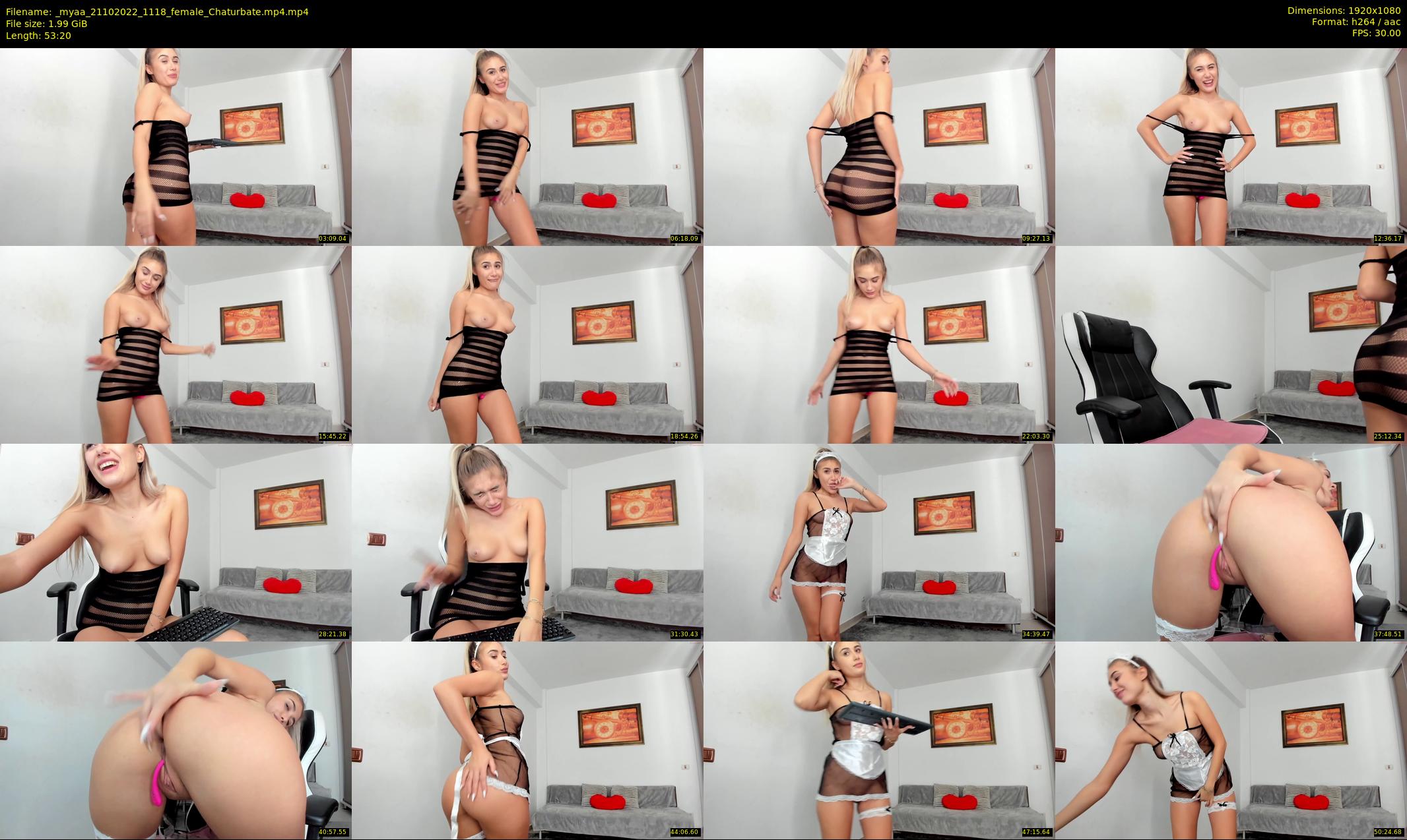 _myaa — 54 minute Chaturbate female cam show recording, 1080p, Oct 21, 2022