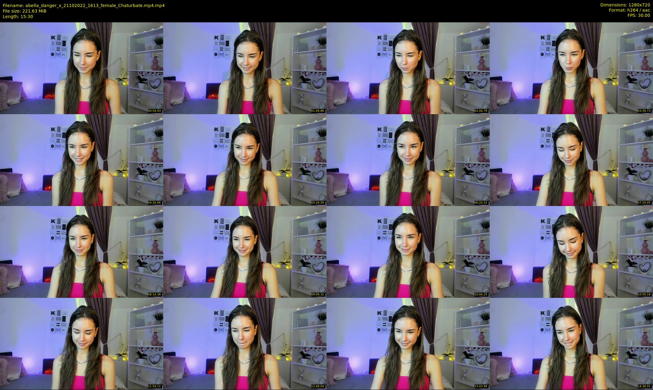 abella_danger_x — 16 minute Chaturbate female cam show recording, 720p, Oct 21, 2022