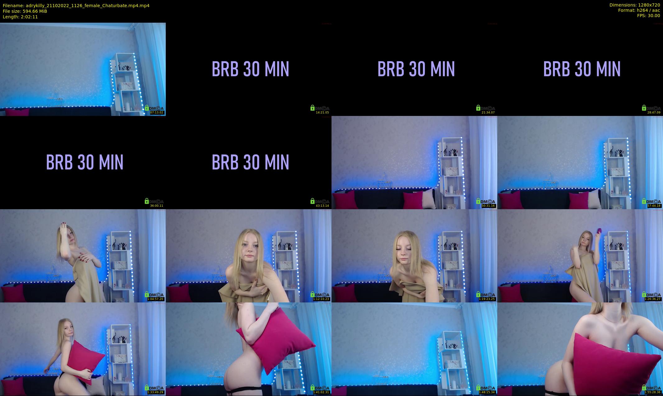 adrykilly — 123 minute Chaturbate female cam show recording, 720p, Oct 21, 2022
