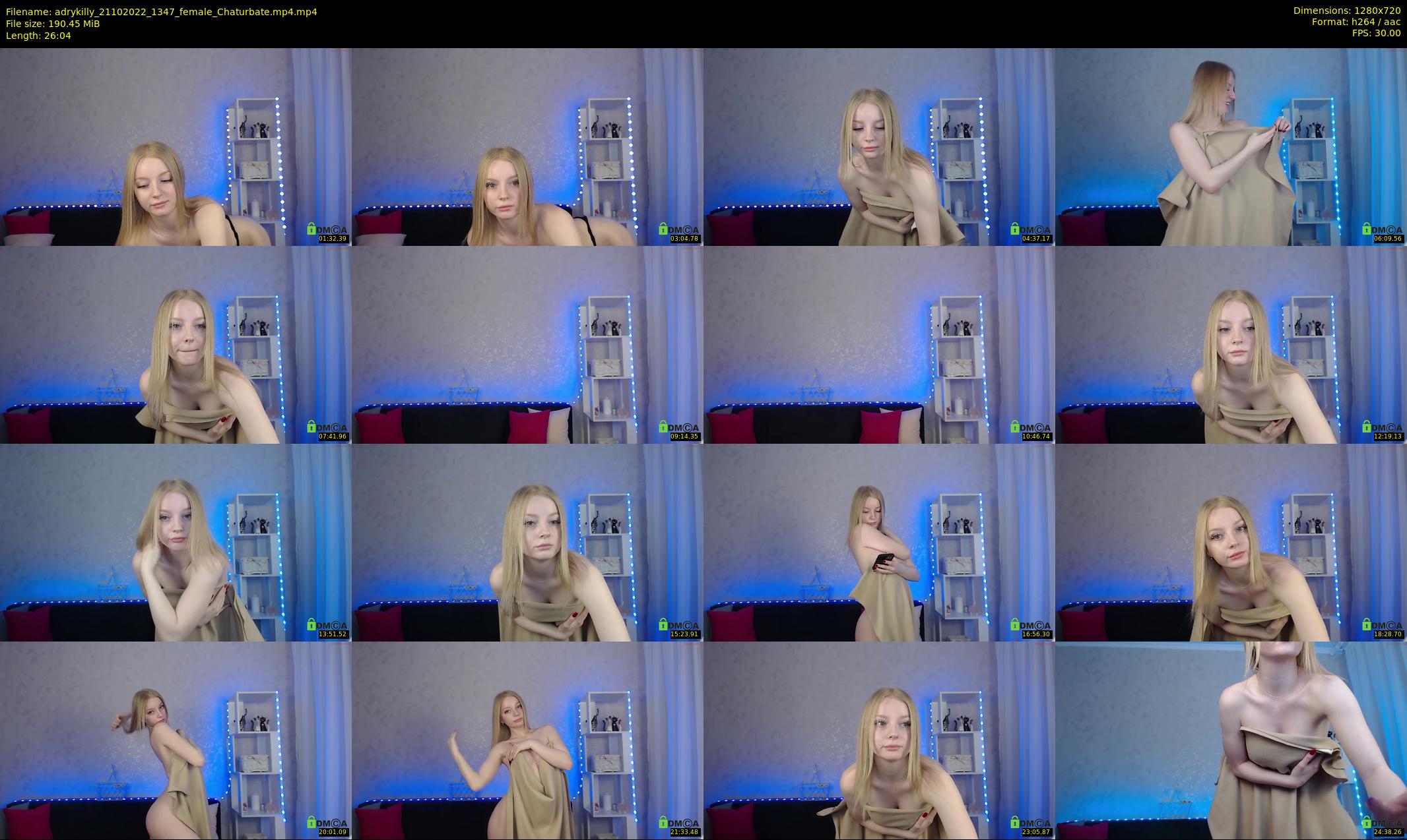 adrykilly — 27 minute Chaturbate female cam show recording, 720p, Oct 21, 2022