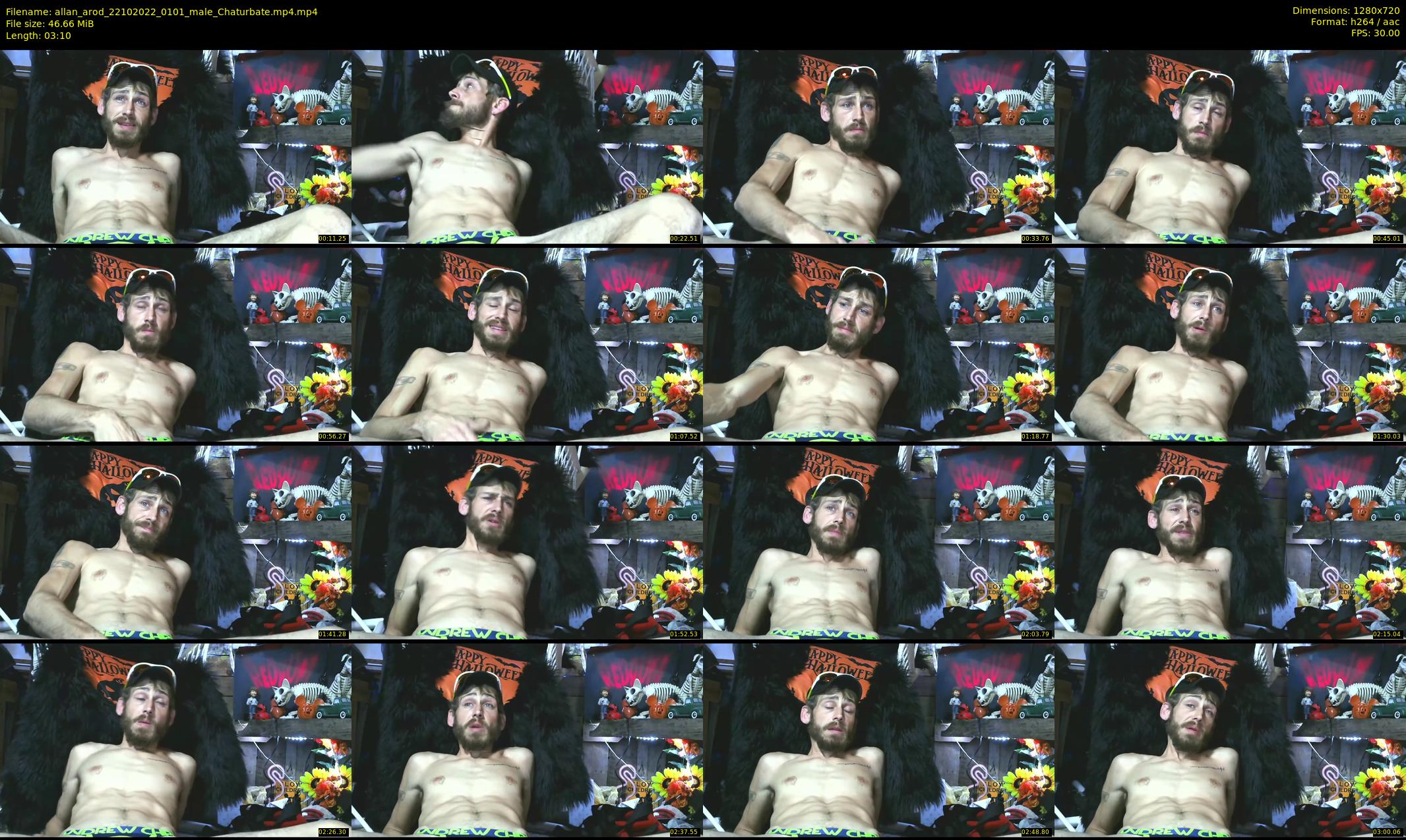 allan_arod — 4 minute Chaturbate male cam show recording, 720p, Oct 22, 2022