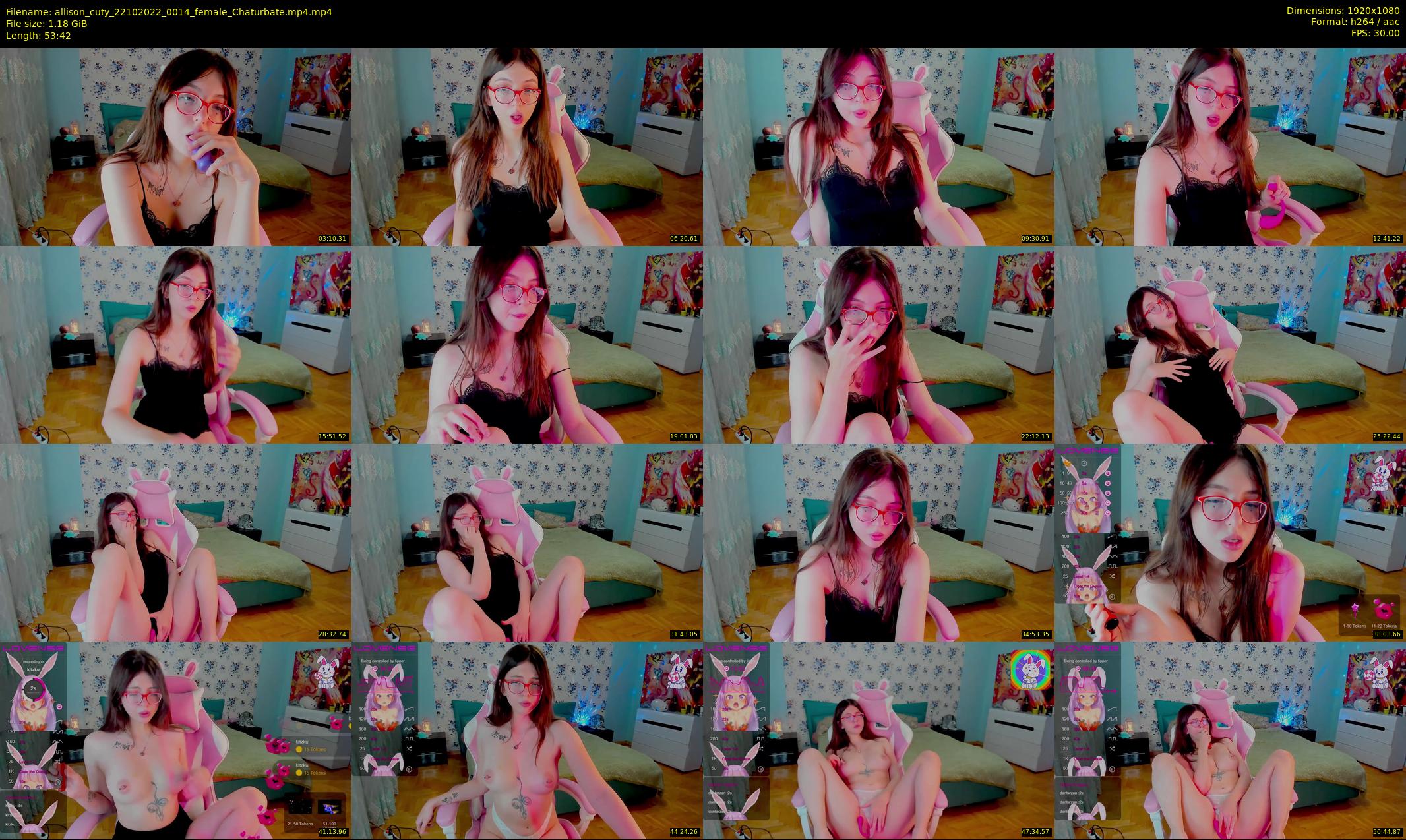 allison_cuty — 54 minute Chaturbate female cam show recording, 1080p, Oct 22, 2022