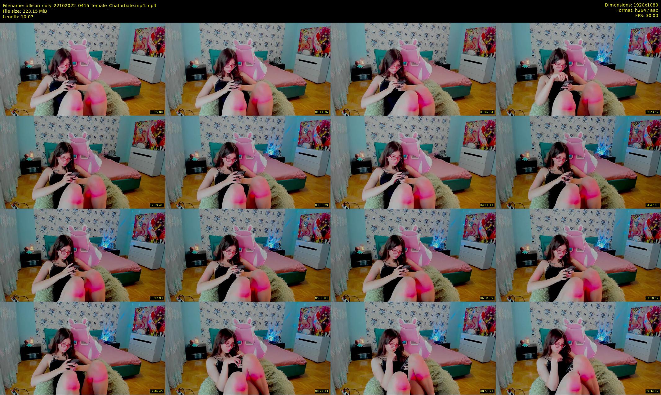 allison_cuty — 11 minute Chaturbate female cam show recording, 1080p, Oct 22, 2022