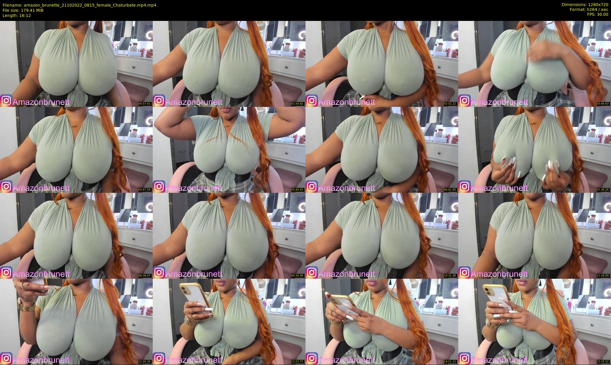 amazon_brunette — 17 minute Chaturbate female cam show recording, 720p, Oct 21, 2022
