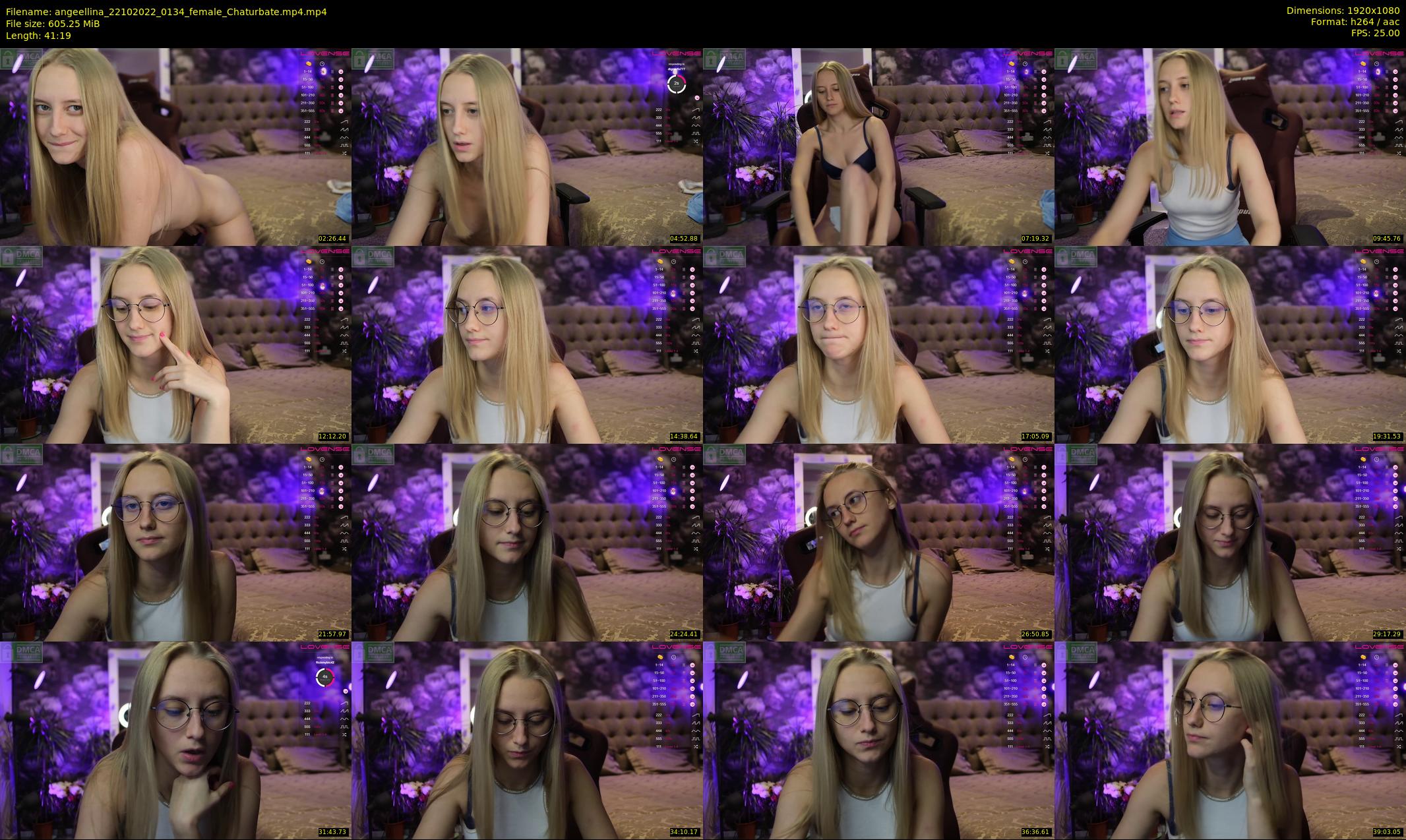 angeellina — 42 minute Chaturbate female cam show recording, 1080p, Oct 22, 2022
