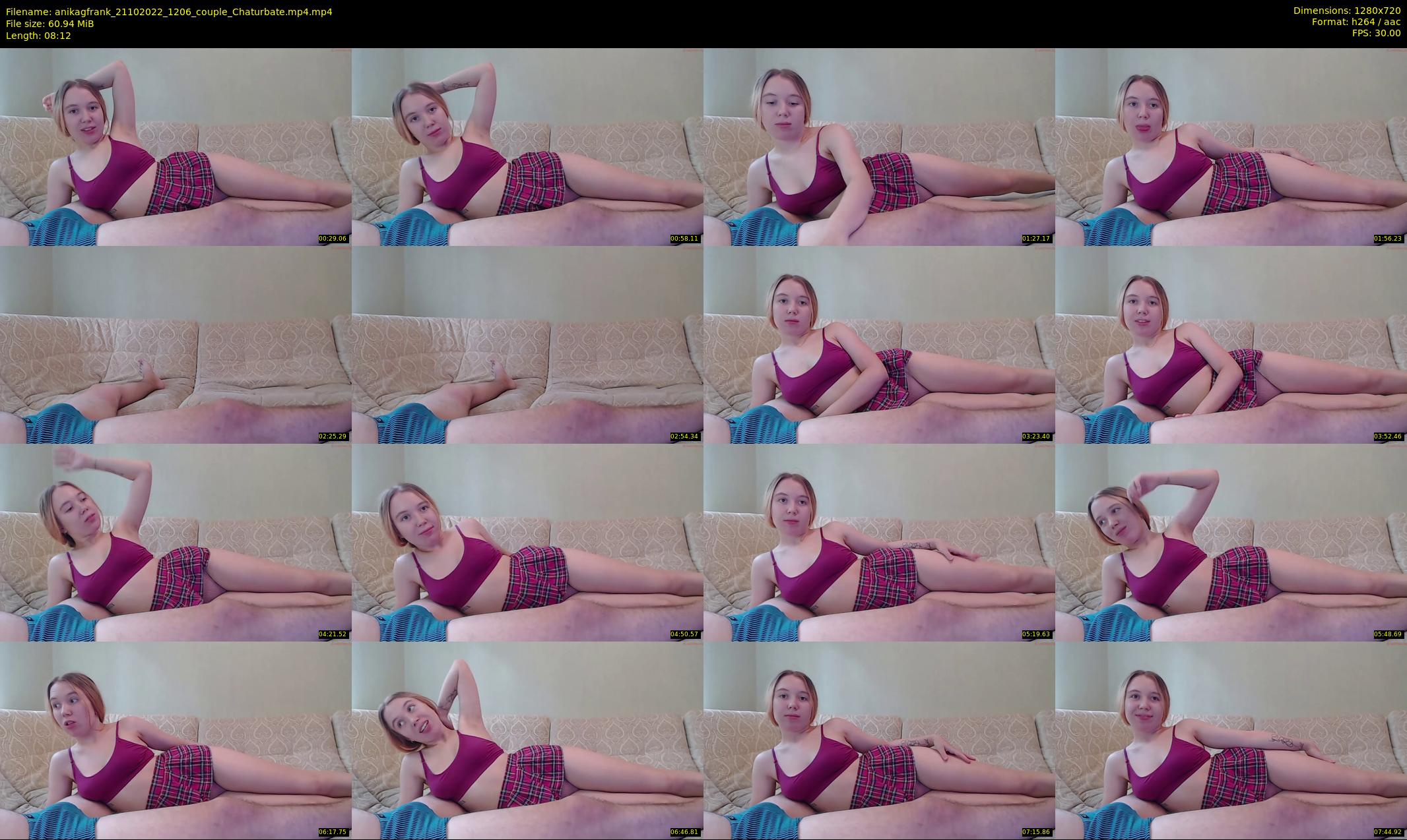 anikagfrank — 9 minute Chaturbate couple cam show recording, 720p, Oct 21, 2022