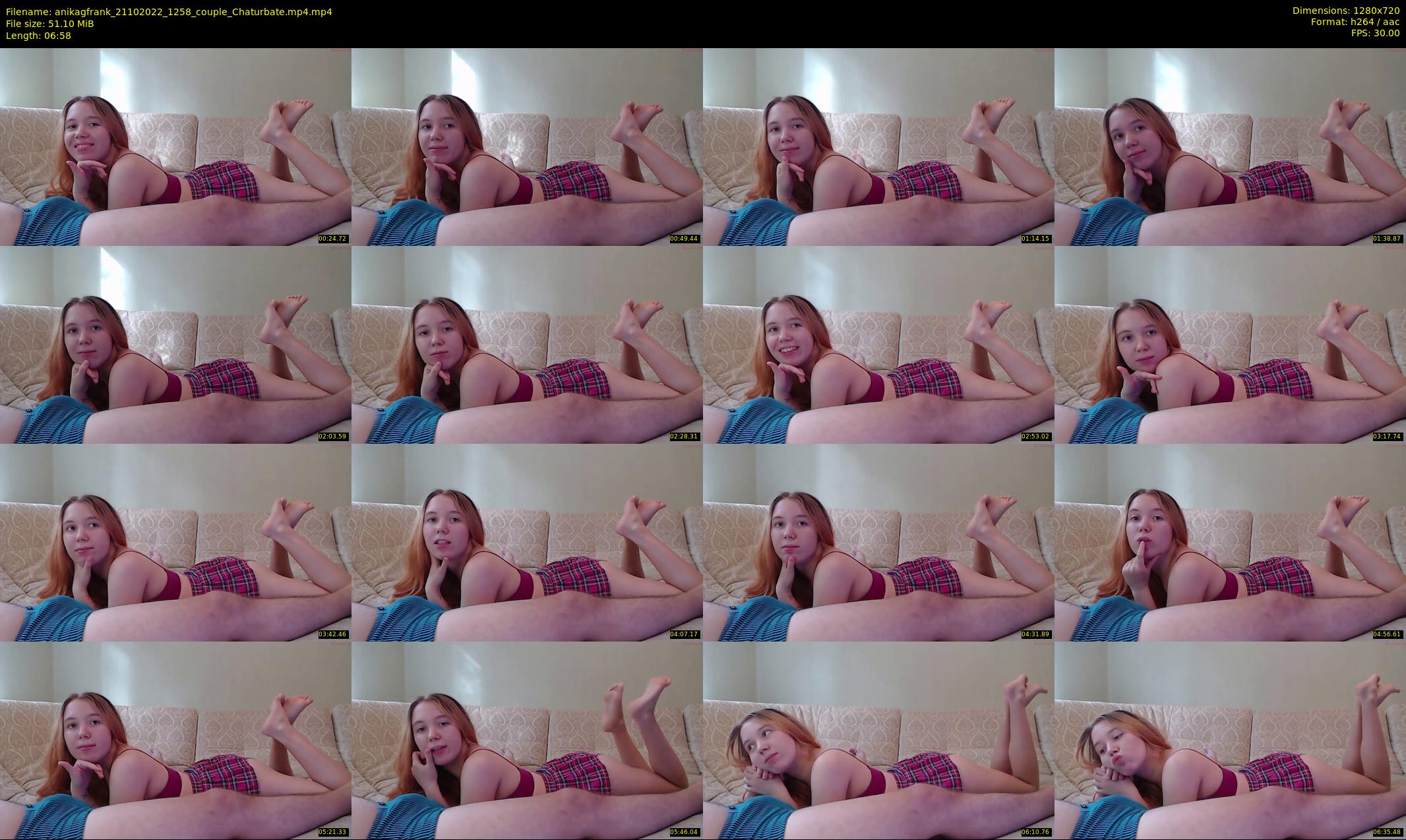anikagfrank — 7 minute Chaturbate couple cam show recording, 720p, Oct 21, 2022