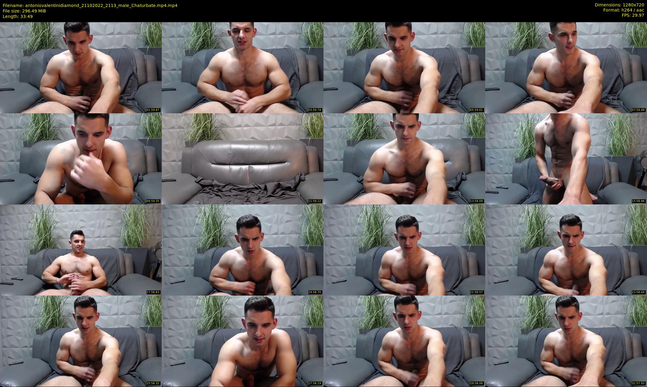 antoniovalentinidiamond — 34 minute Chaturbate male cam show recording, 720p, Oct 21, 2022