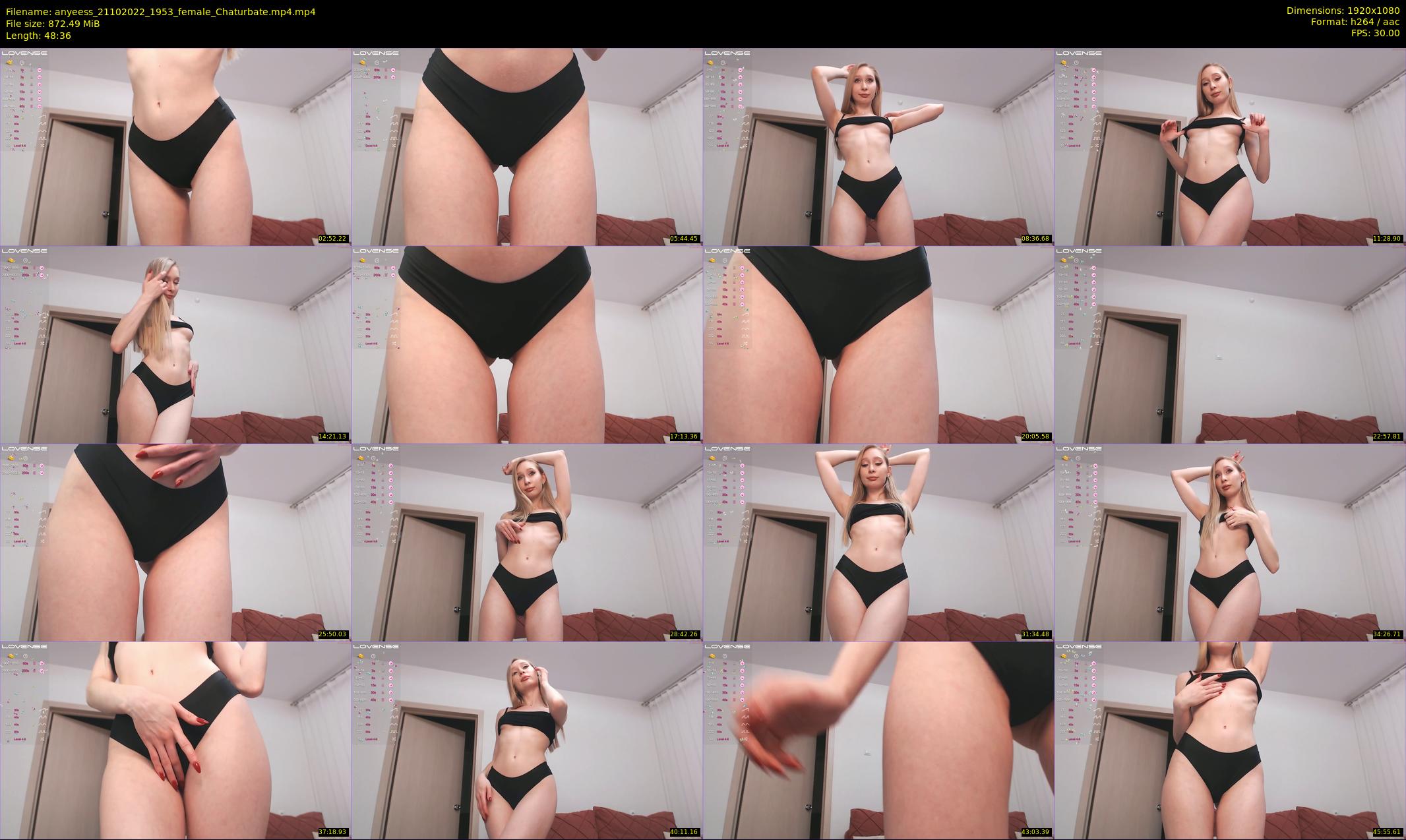 anyeess — 49 minute Chaturbate female cam show recording, 1080p, Oct 21, 2022