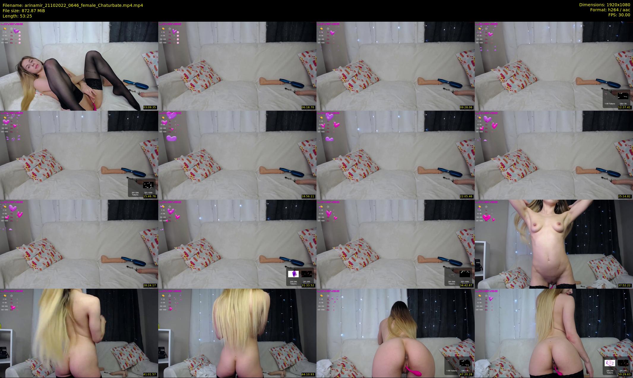 arinamir — 54 minute Chaturbate female cam show recording, 1080p, Oct 21, 2022