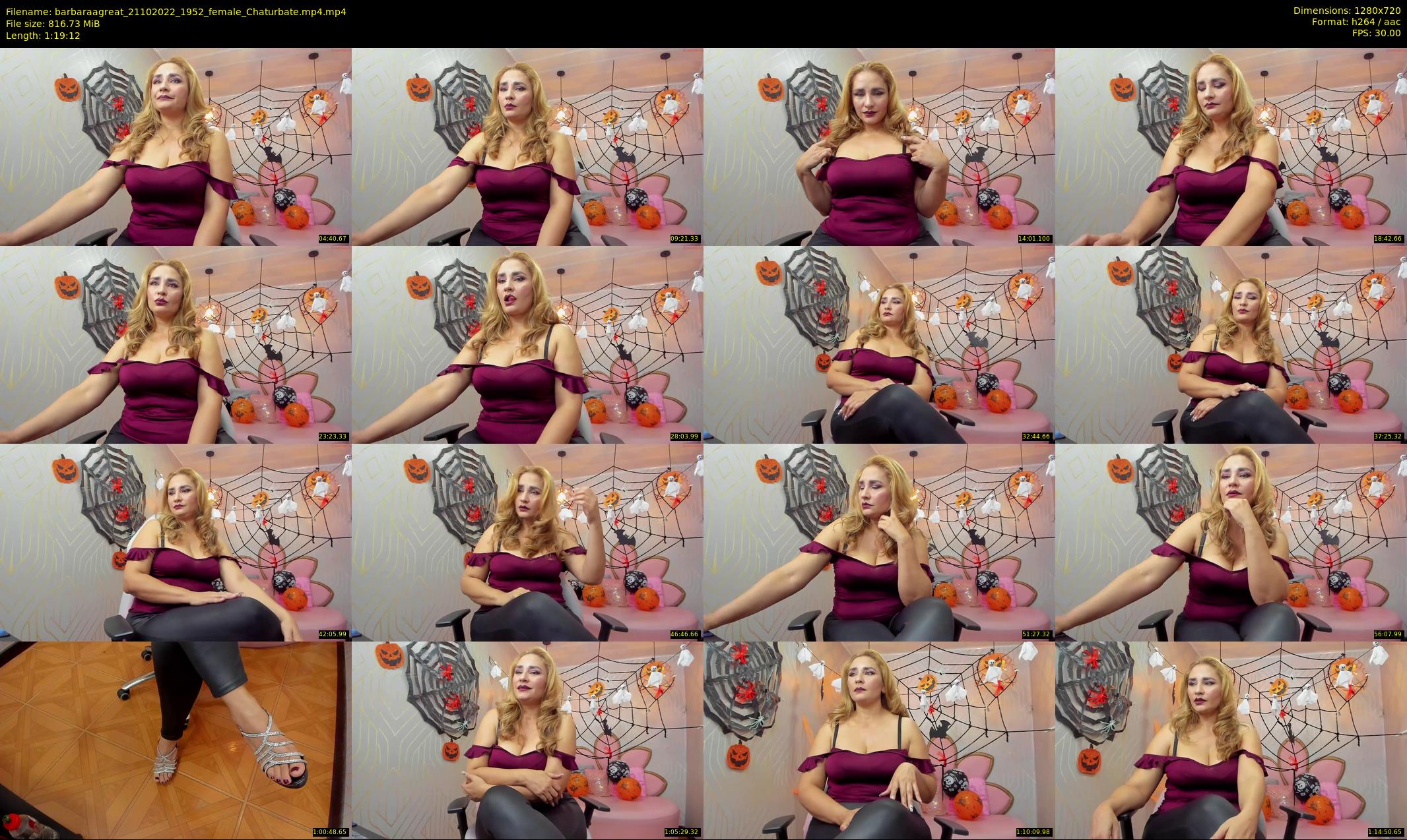barbaraagreat — 80 minute Chaturbate female cam show recording, 720p, Oct 21, 2022