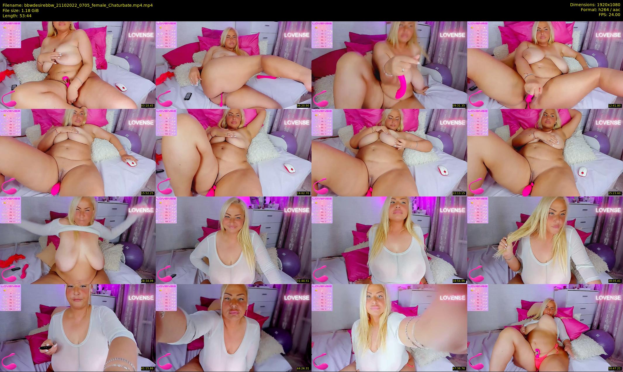 bbwdesirebbw — 54 minute Chaturbate female cam show recording, 1080p, Oct 21, 2022