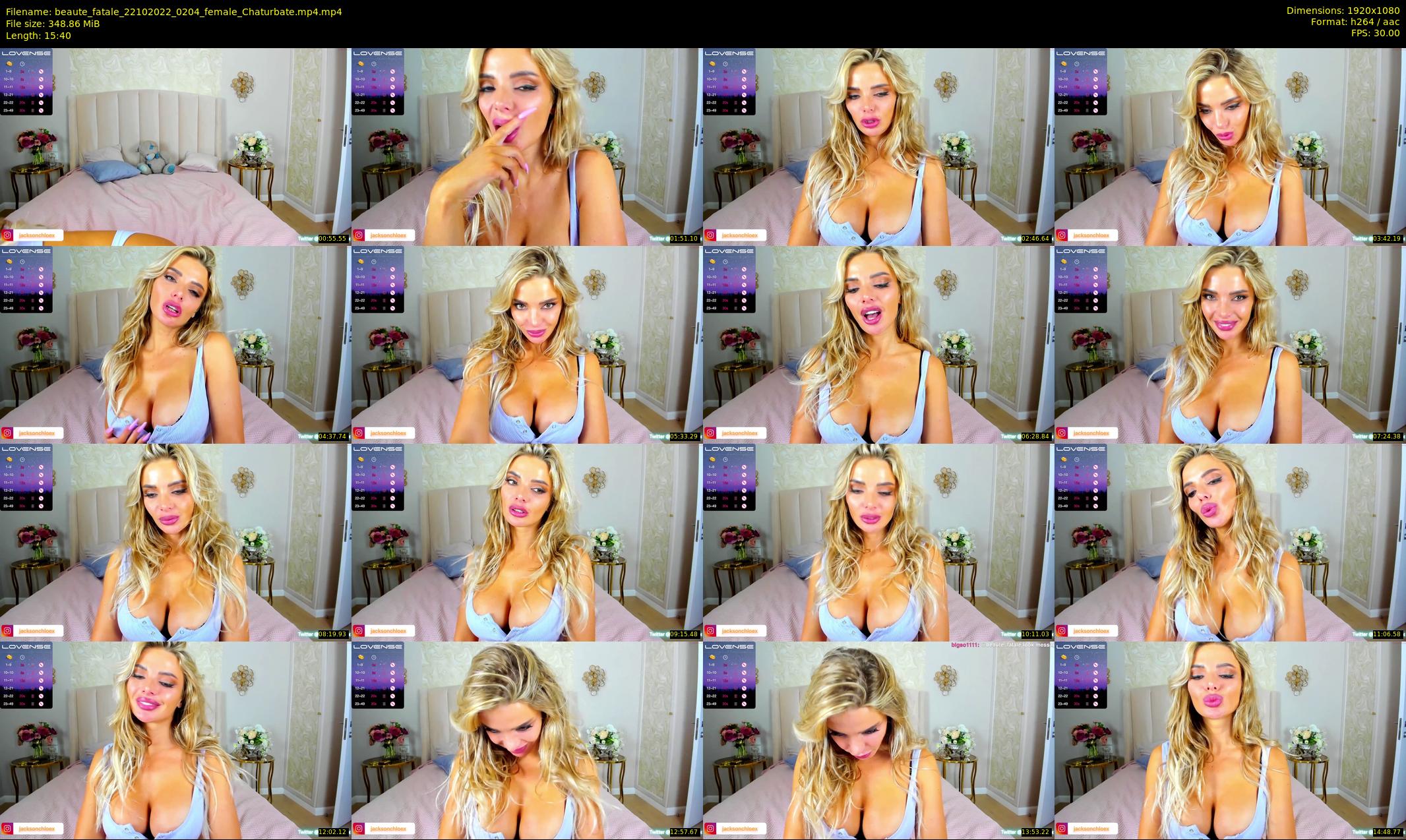 beaute_fatale — 16 minute Chaturbate female cam show recording, 1080p, Oct 22, 2022