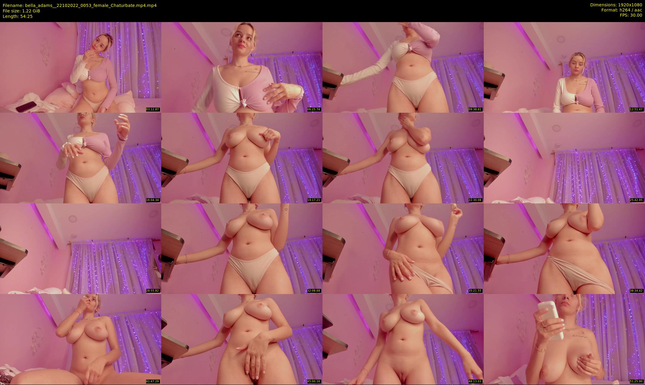 bella_adams_ — 55 minute Chaturbate female cam show recording, 1080p, Oct 22, 2022