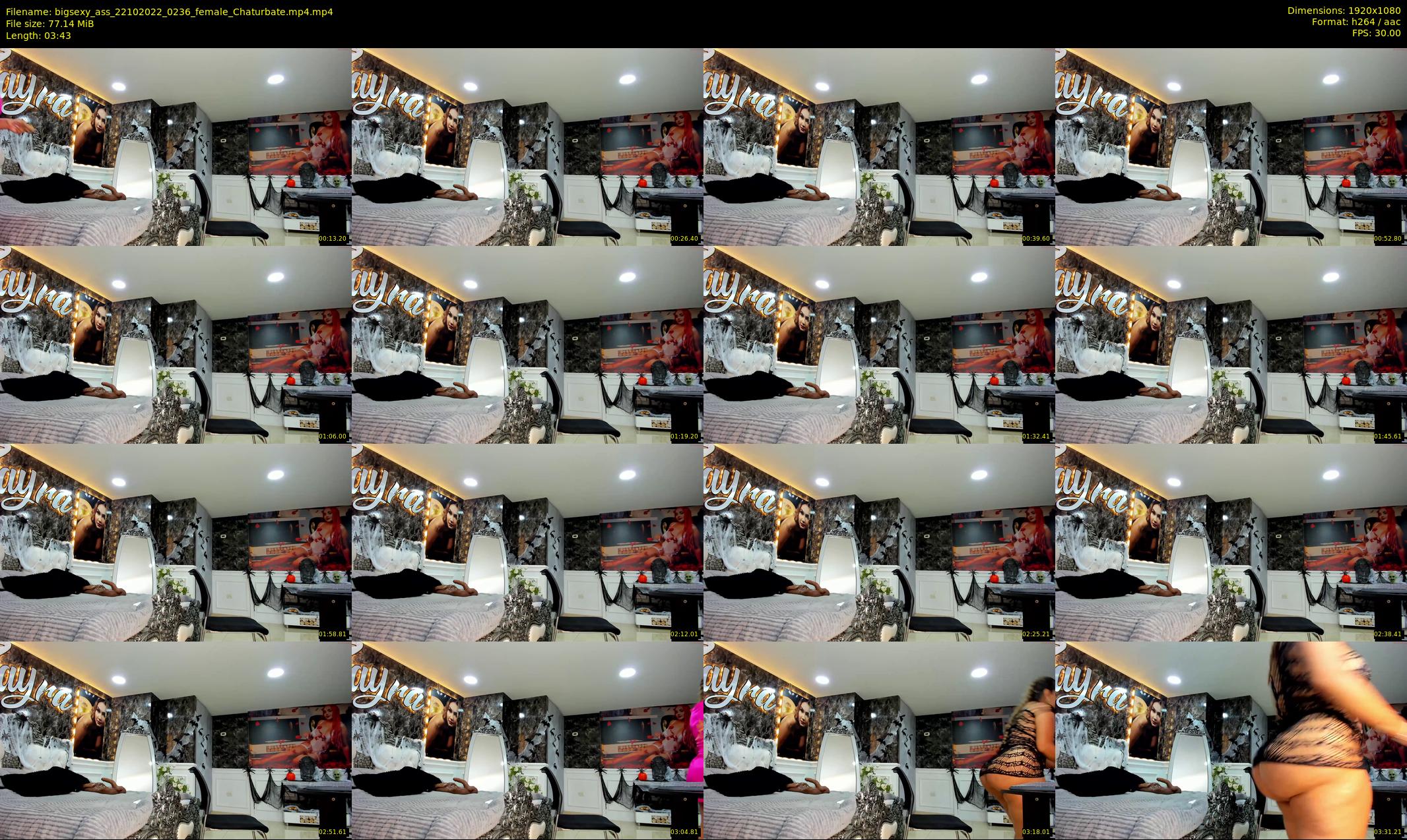 bigsexy_ass — 4 minute Chaturbate female cam show recording, 1080p, Oct 22, 2022