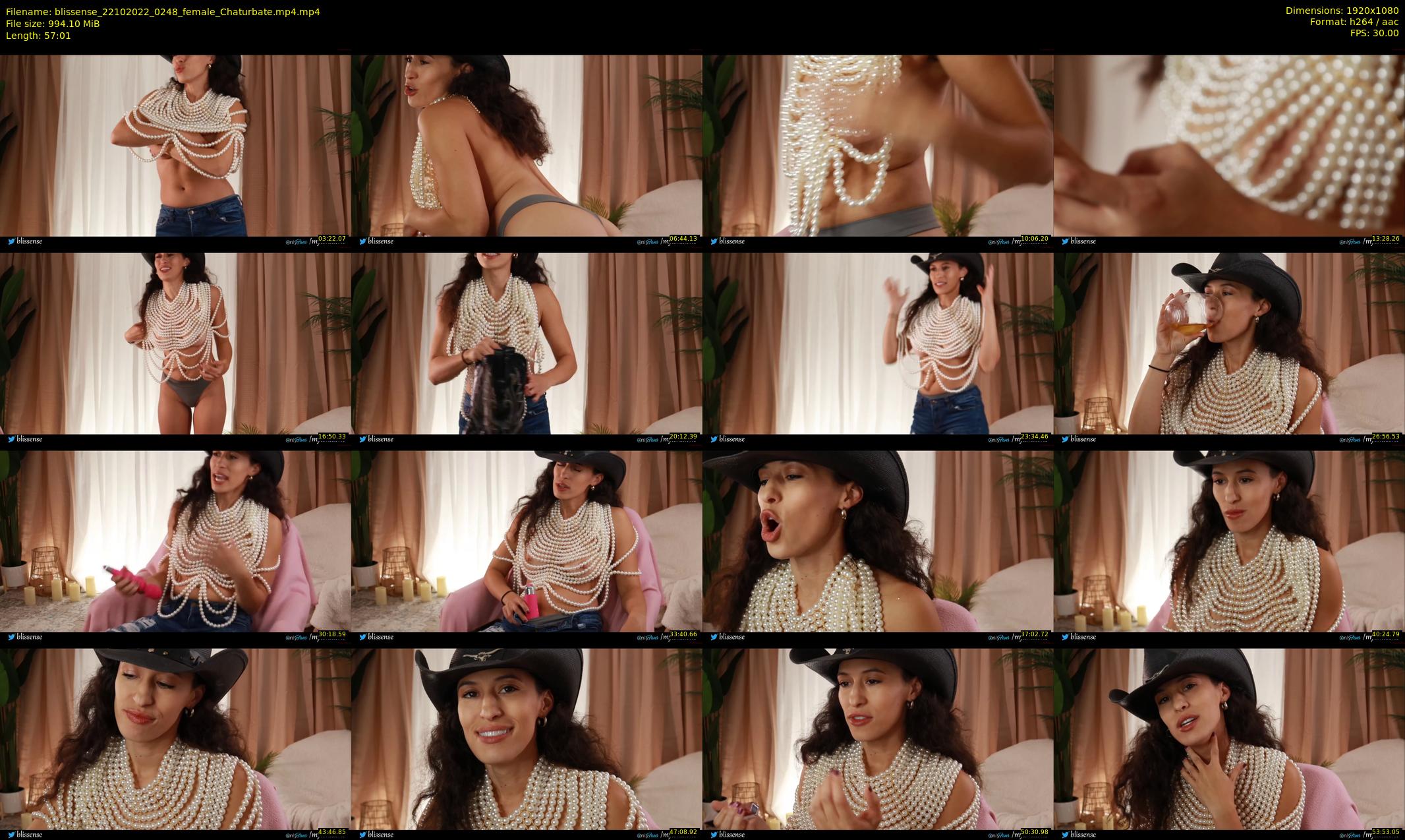 blissense — 58 minute Chaturbate female cam show recording, 1080p, Oct 22, 2022