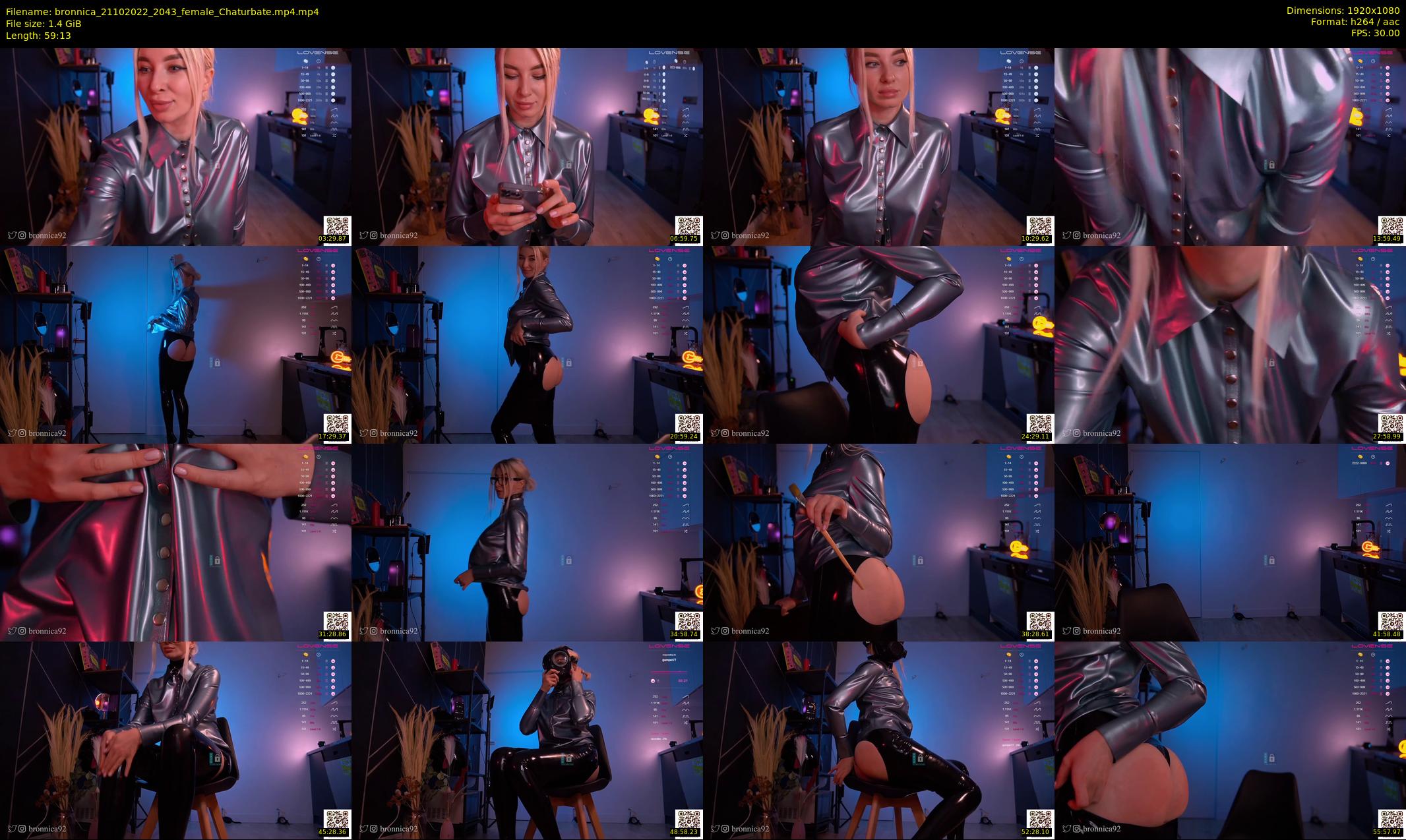 bronnica — 60 minute Chaturbate female cam show recording, 1080p, Oct 21, 2022