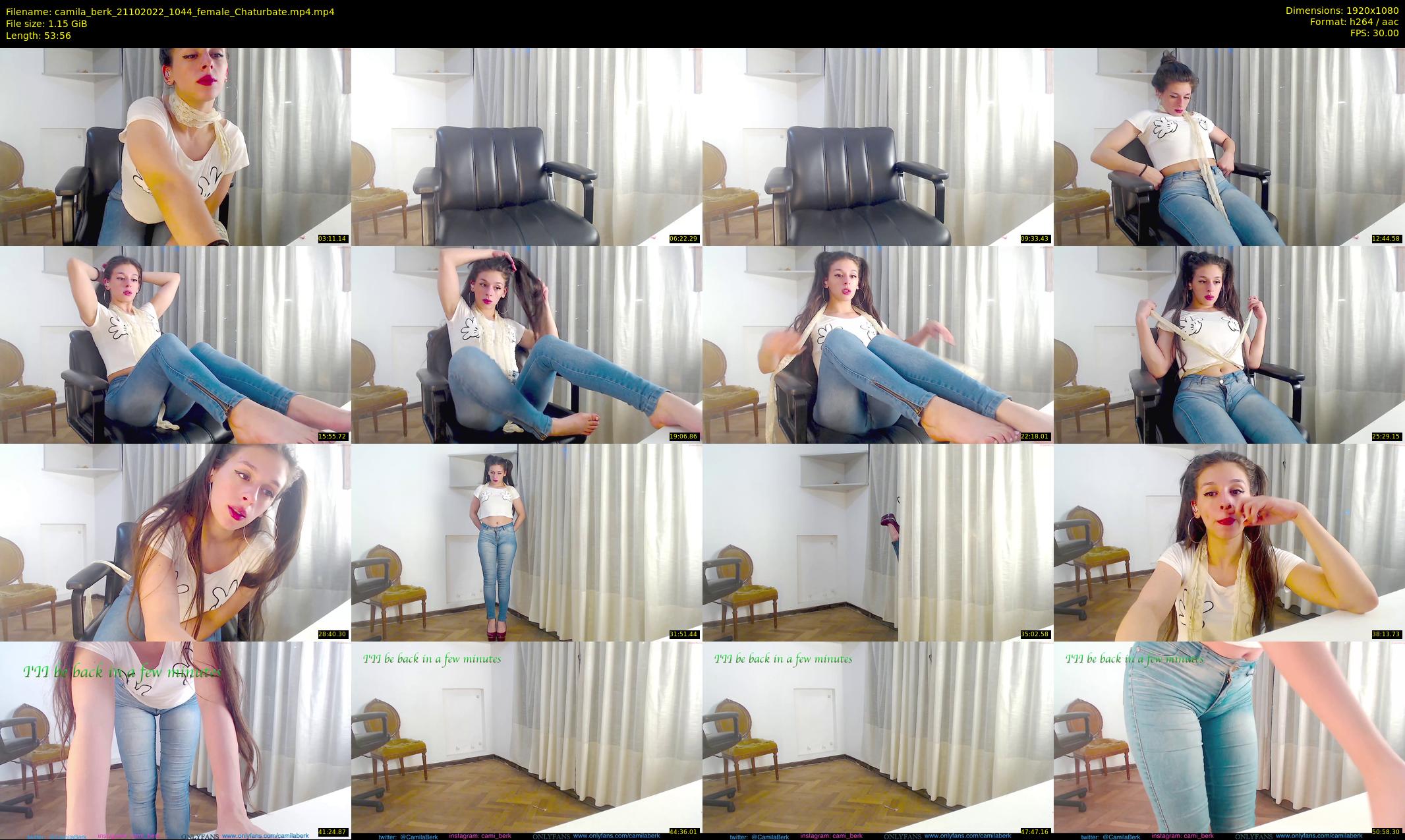 camila_berk — 54 minute Chaturbate female cam show recording, 1080p, Oct 21, 2022
