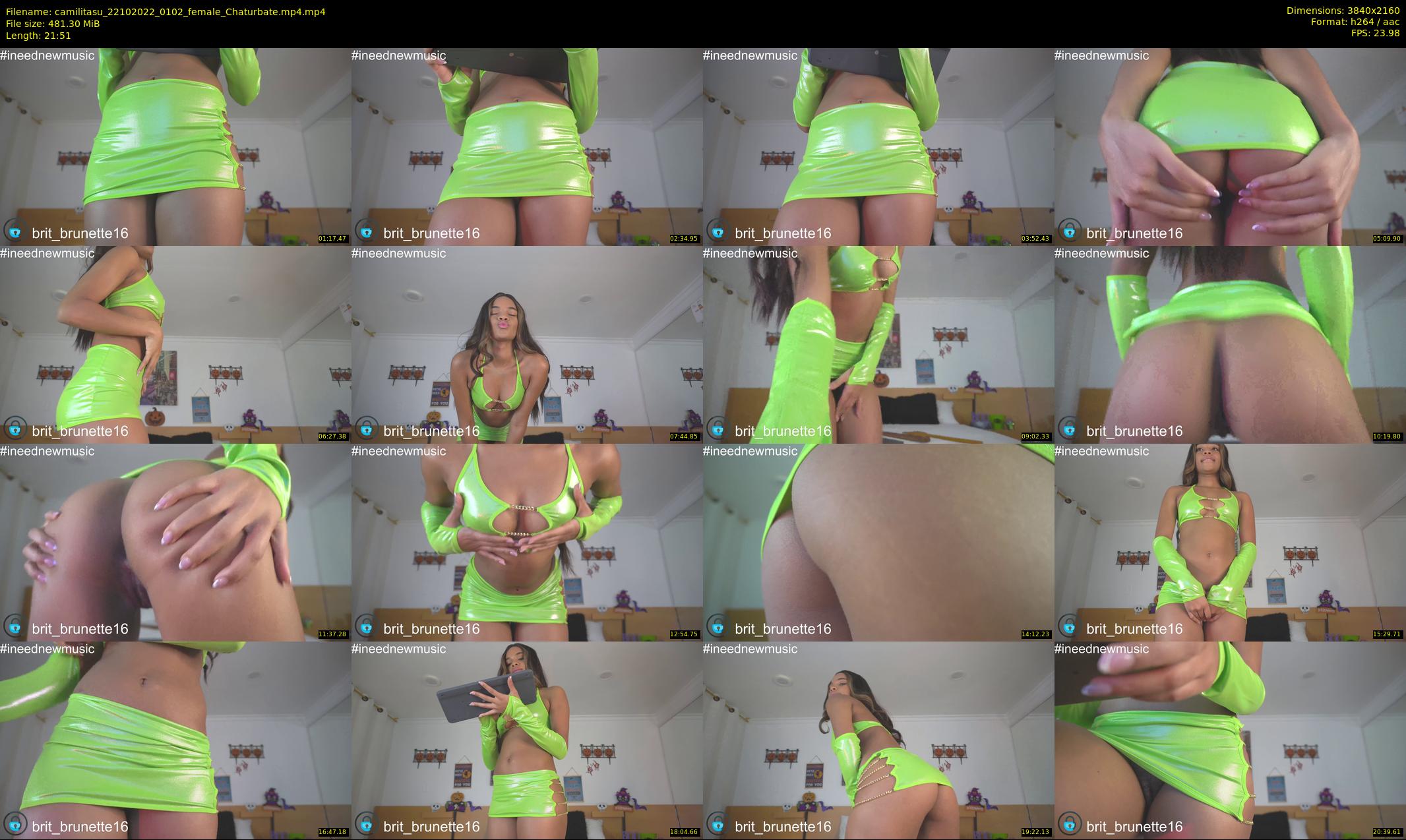 camilitasu — 22 minute Chaturbate female cam show recording, 4K, Oct 22, 2022