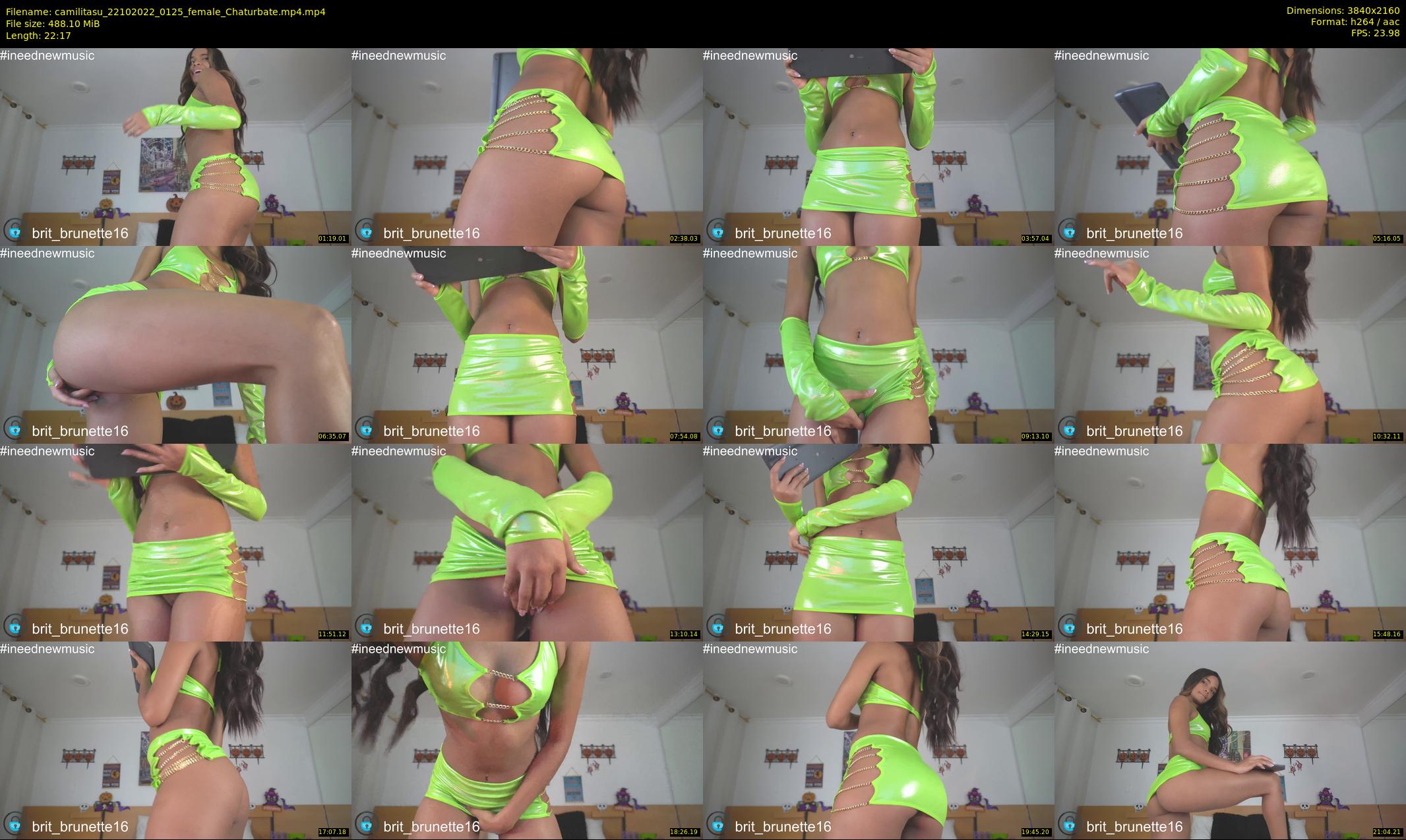 camilitasu — 23 minute Chaturbate female cam show recording, 4K, Oct 22, 2022