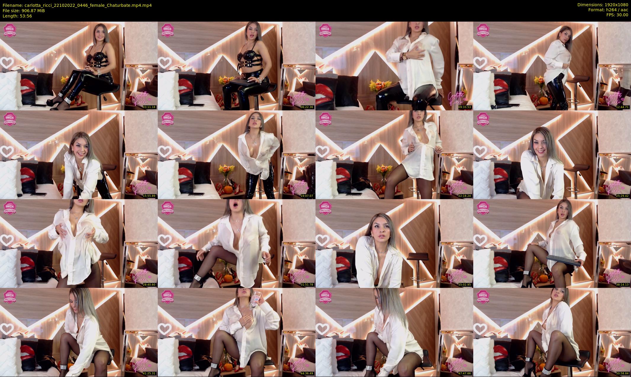 carlotta_ricci — 54 minute Chaturbate female cam show recording, 1080p, Oct 22, 2022