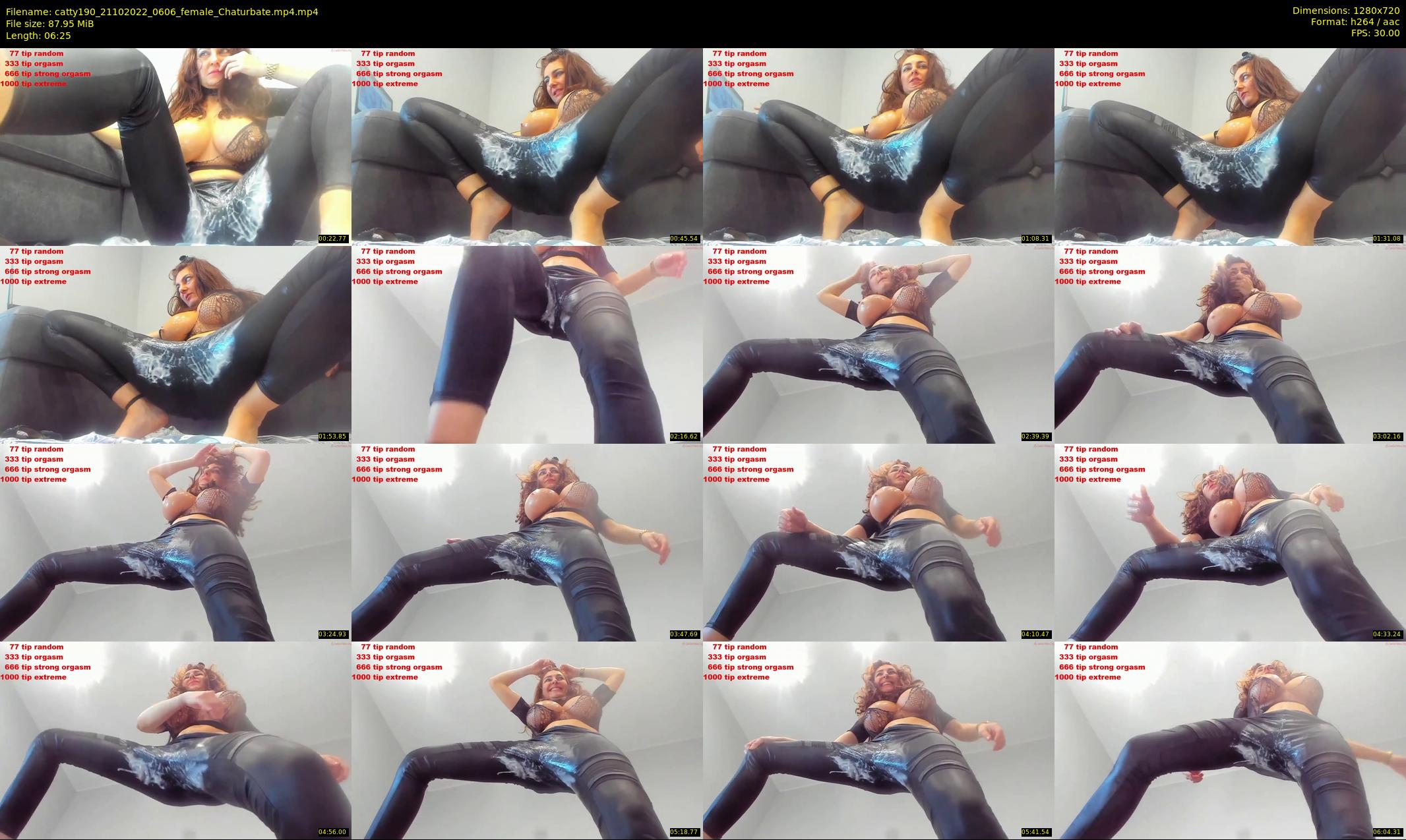 catty190 — 7 minute Chaturbate female cam show recording, 720p, Oct 21, 2022