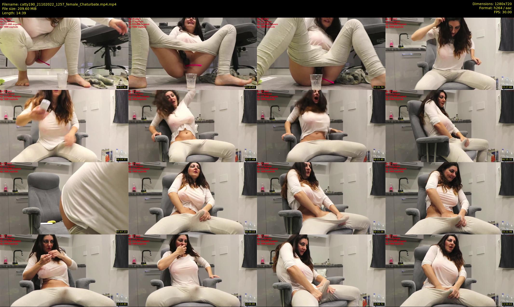 catty190 — 15 minute Chaturbate female cam show recording, 720p, Oct 21, 2022