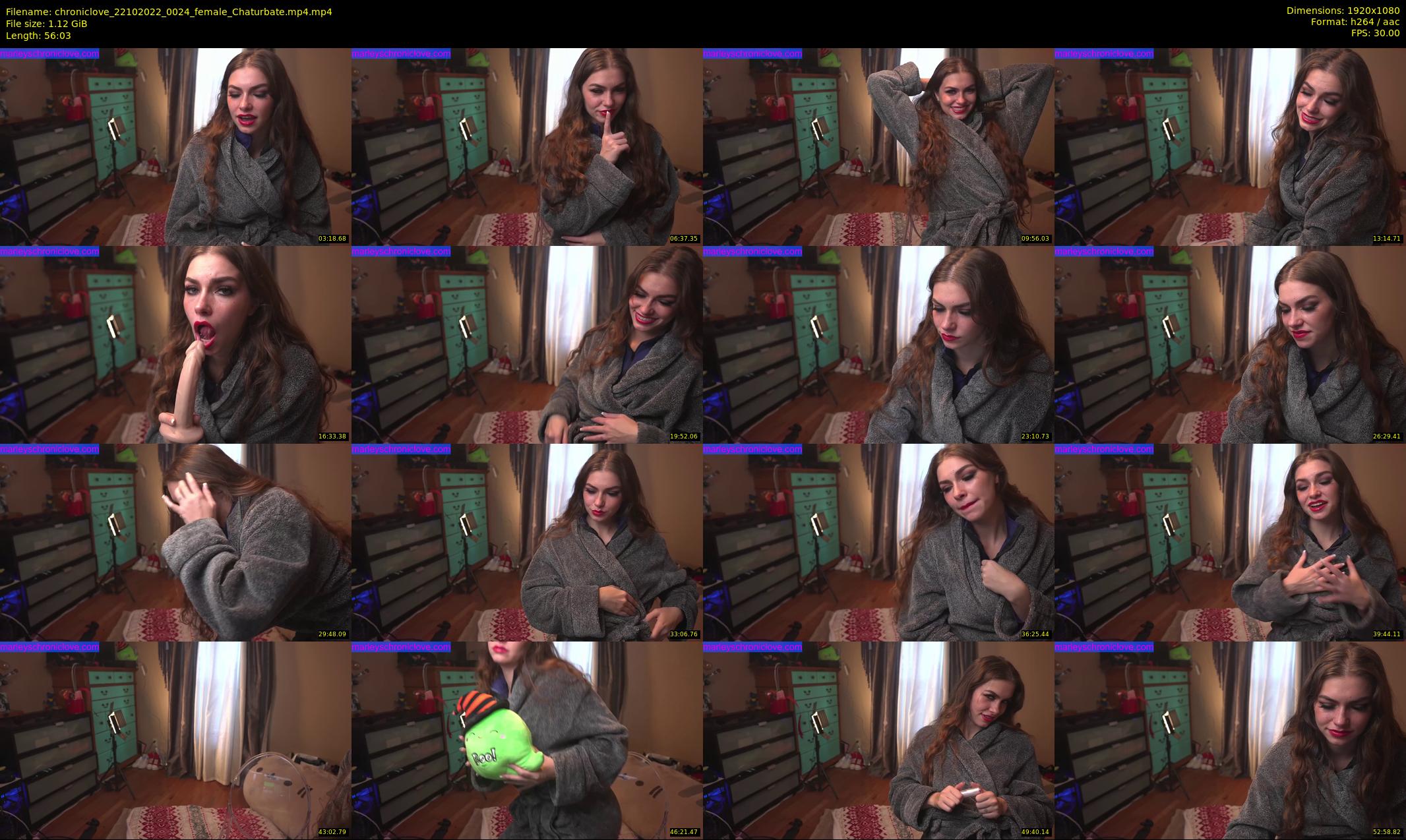 chroniclove — 57 minute Chaturbate female cam show recording, 1080p, Oct 22, 2022