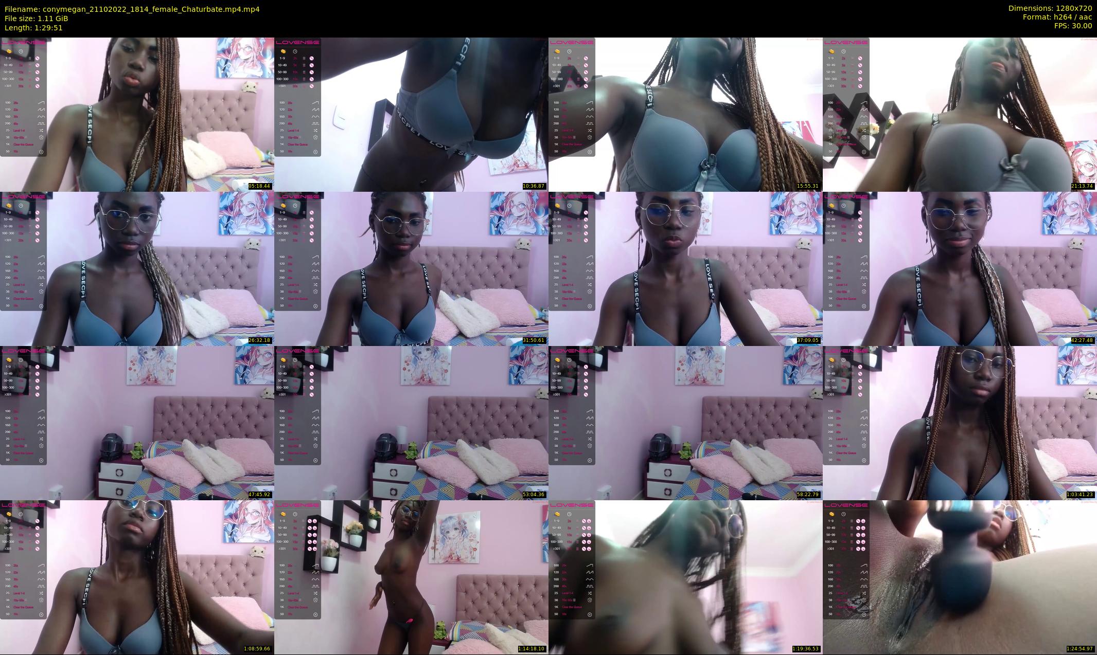 conymegan — 90 minute Chaturbate female cam show recording, 720p, Oct 21, 2022