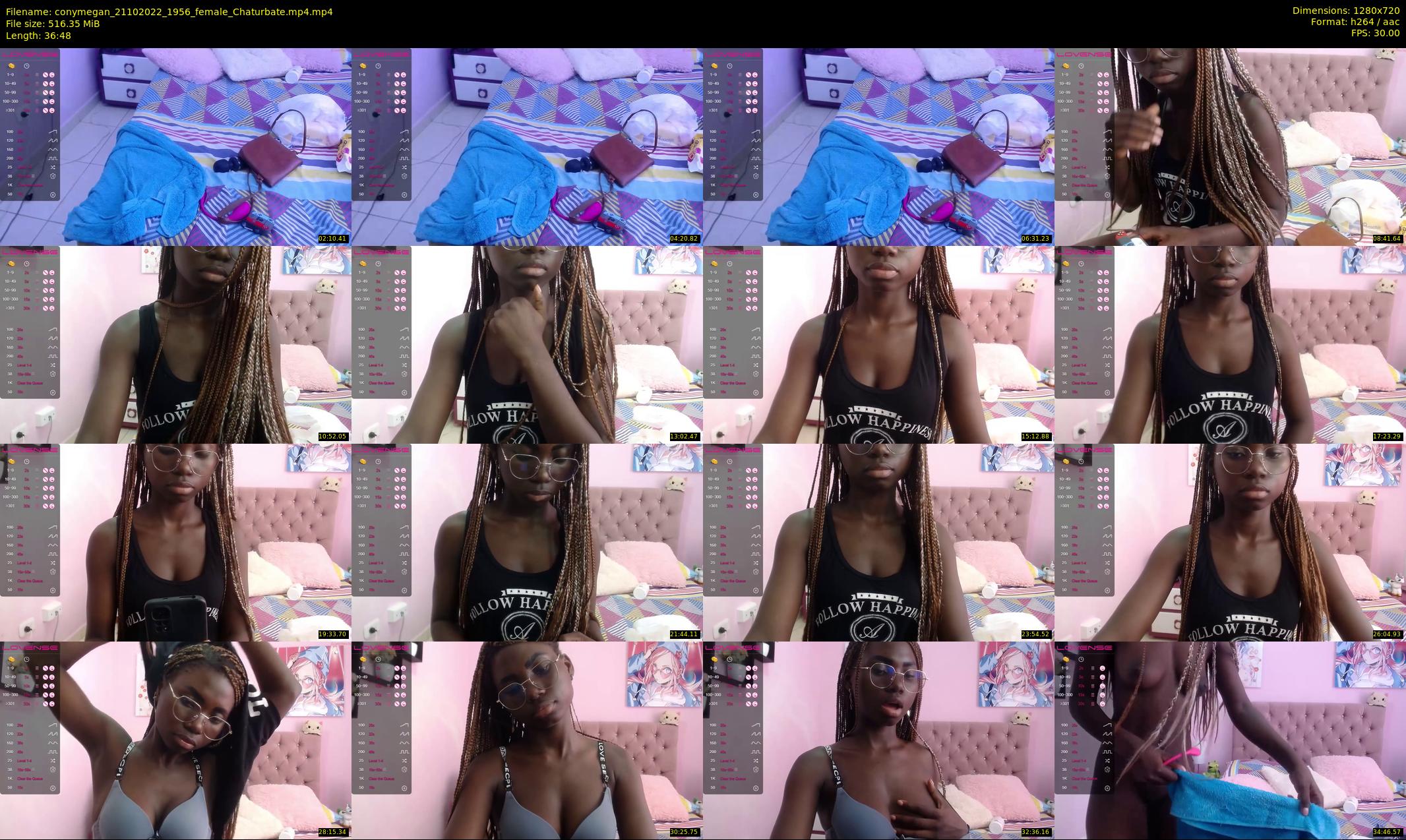 conymegan — 37 minute Chaturbate female cam show recording, 720p, Oct 21, 2022