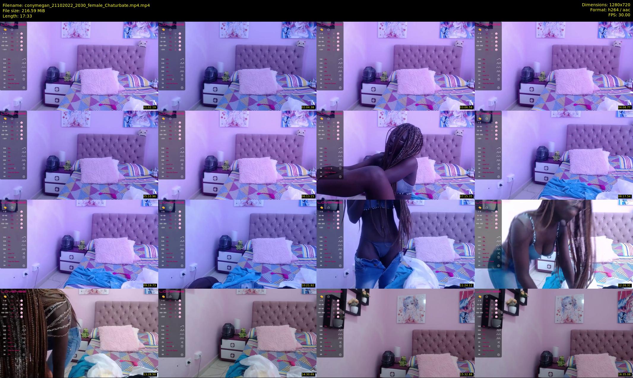 conymegan — 18 minute Chaturbate female cam show recording, 720p, Oct 21, 2022