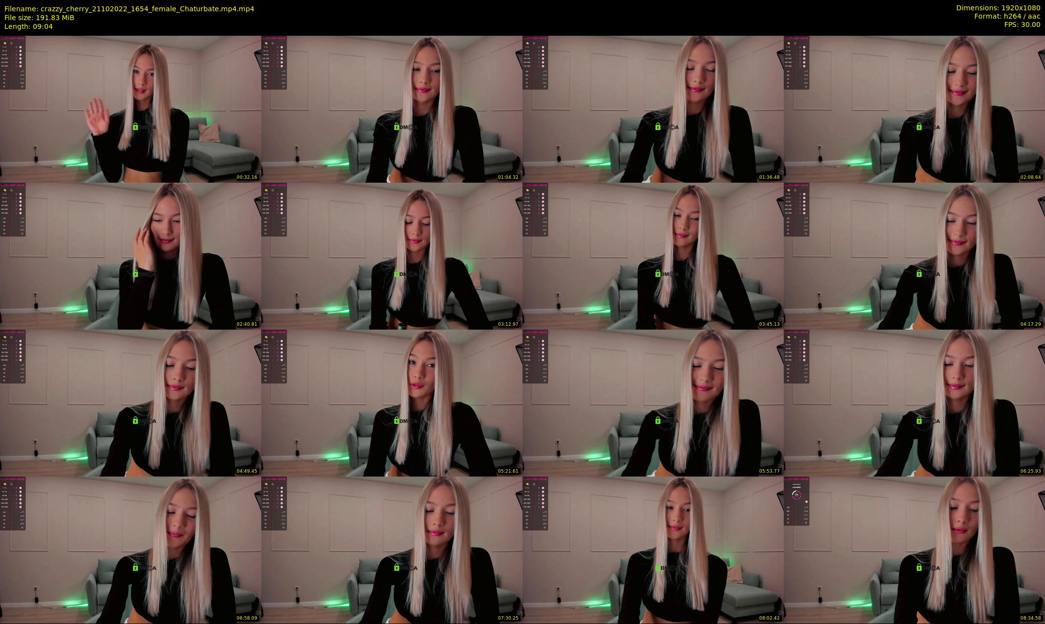 crazzy_cherry — 10 minute Chaturbate female cam show recording, 1080p, Oct 21, 2022
