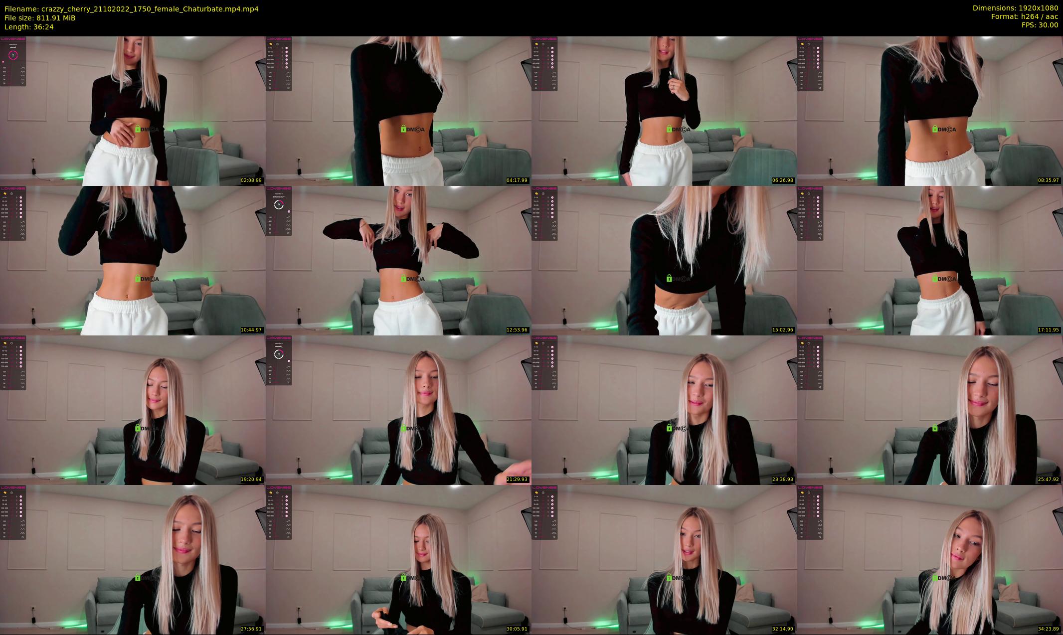 crazzy_cherry — 37 minute Chaturbate female cam show recording, 1080p, Oct 21, 2022
