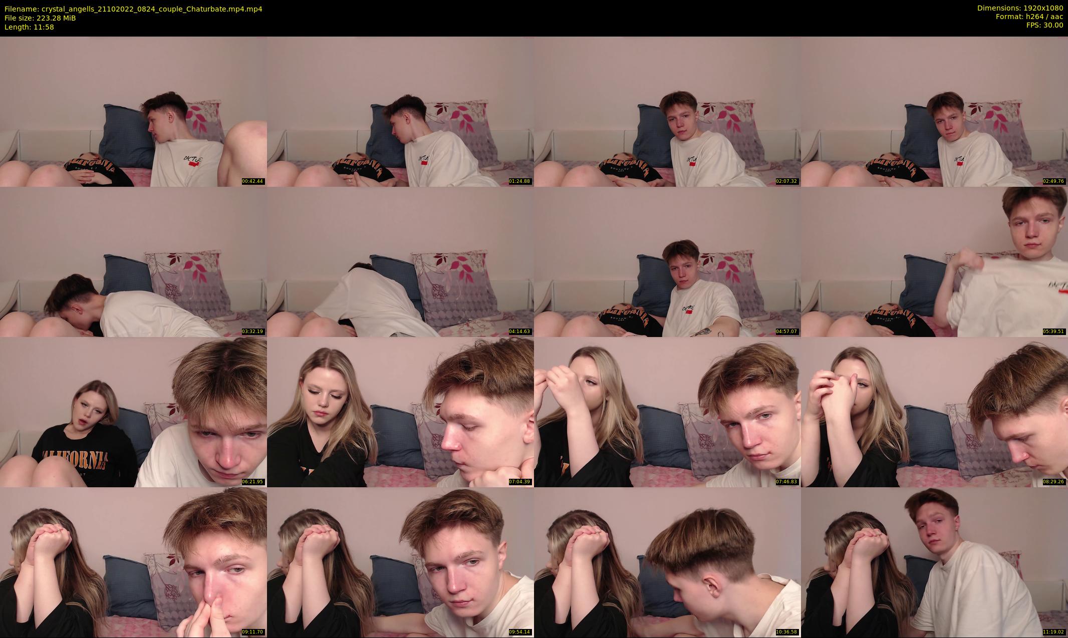 crystal_angells — 12 minute Chaturbate couple cam show recording, 1080p, Oct 21, 2022