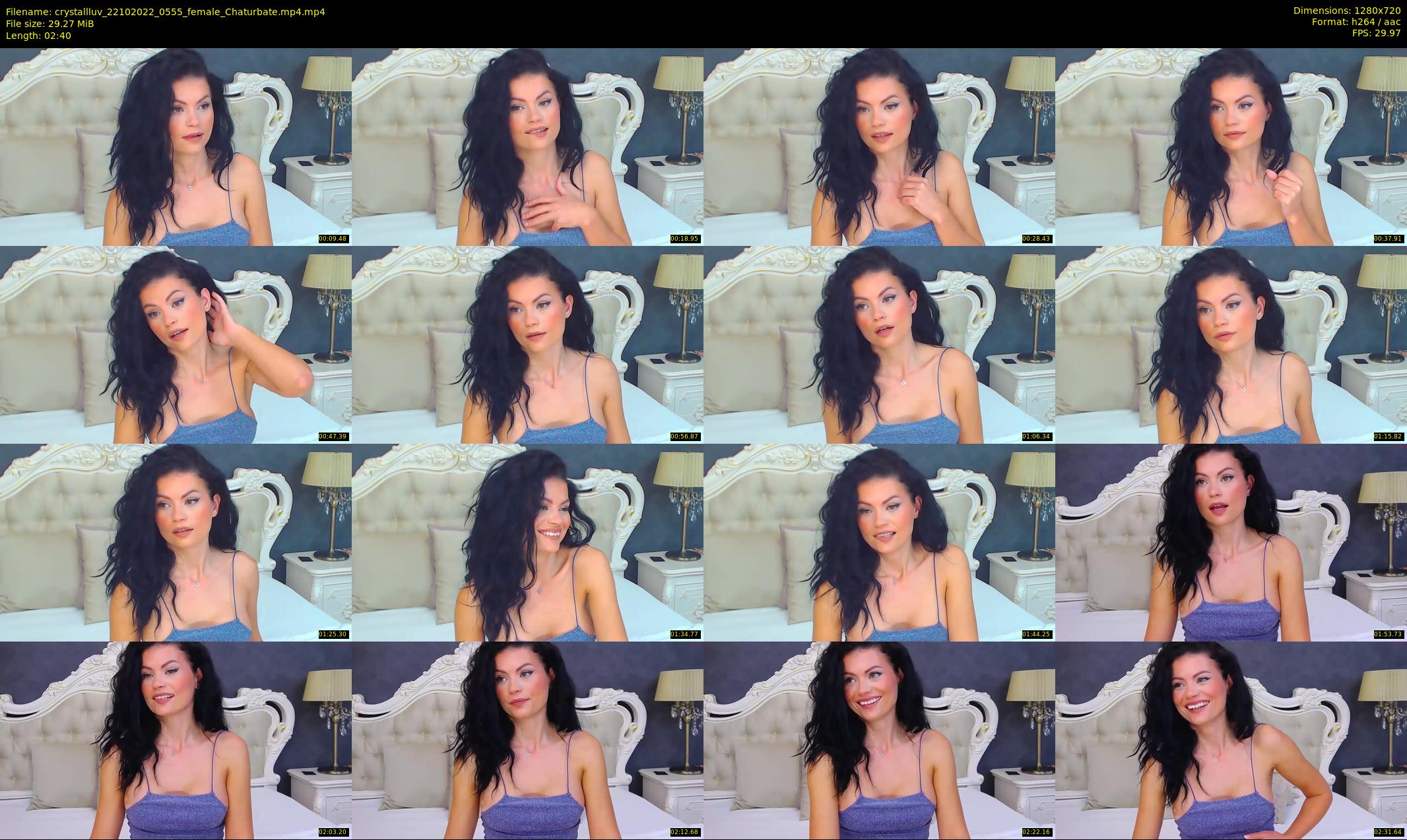 crystallluv — 3 minute Chaturbate female cam show recording, 720p, Oct 22, 2022