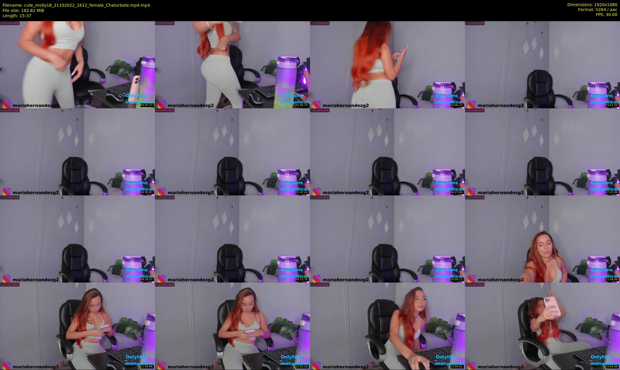 cute_molly18 — 16 minute Chaturbate female cam show recording, 1080p, Oct 21, 2022