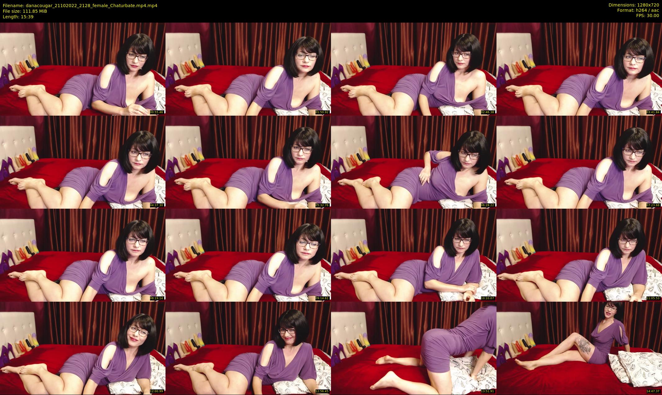 danacougar — 16 minute Chaturbate female cam show recording, 720p, Oct 21, 2022