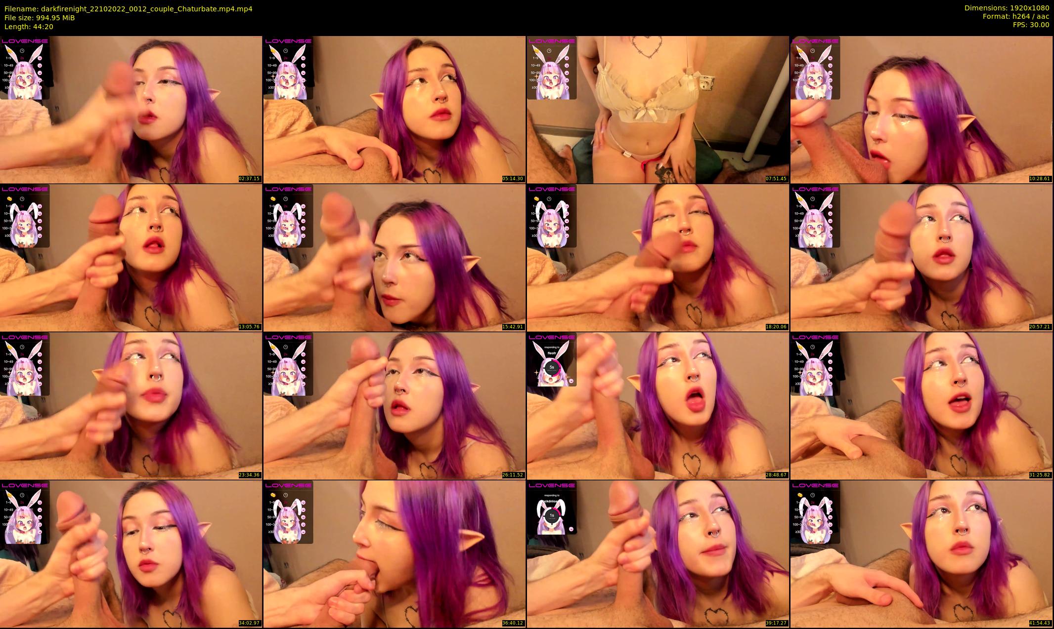 darkfirenight — 45 minute Chaturbate couple cam show recording, 1080p, Oct 22, 2022