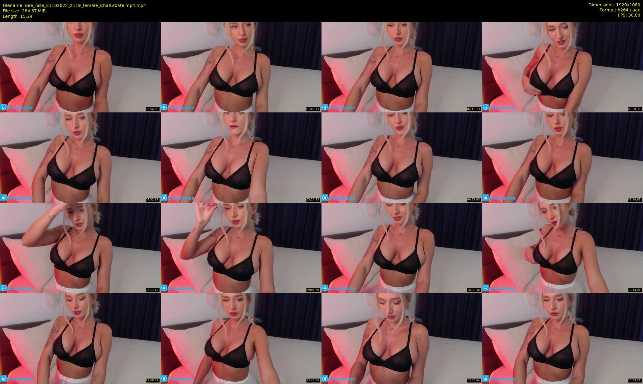 dee_nise — 16 minute Chaturbate female cam show recording, 1080p, Oct 21, 2022