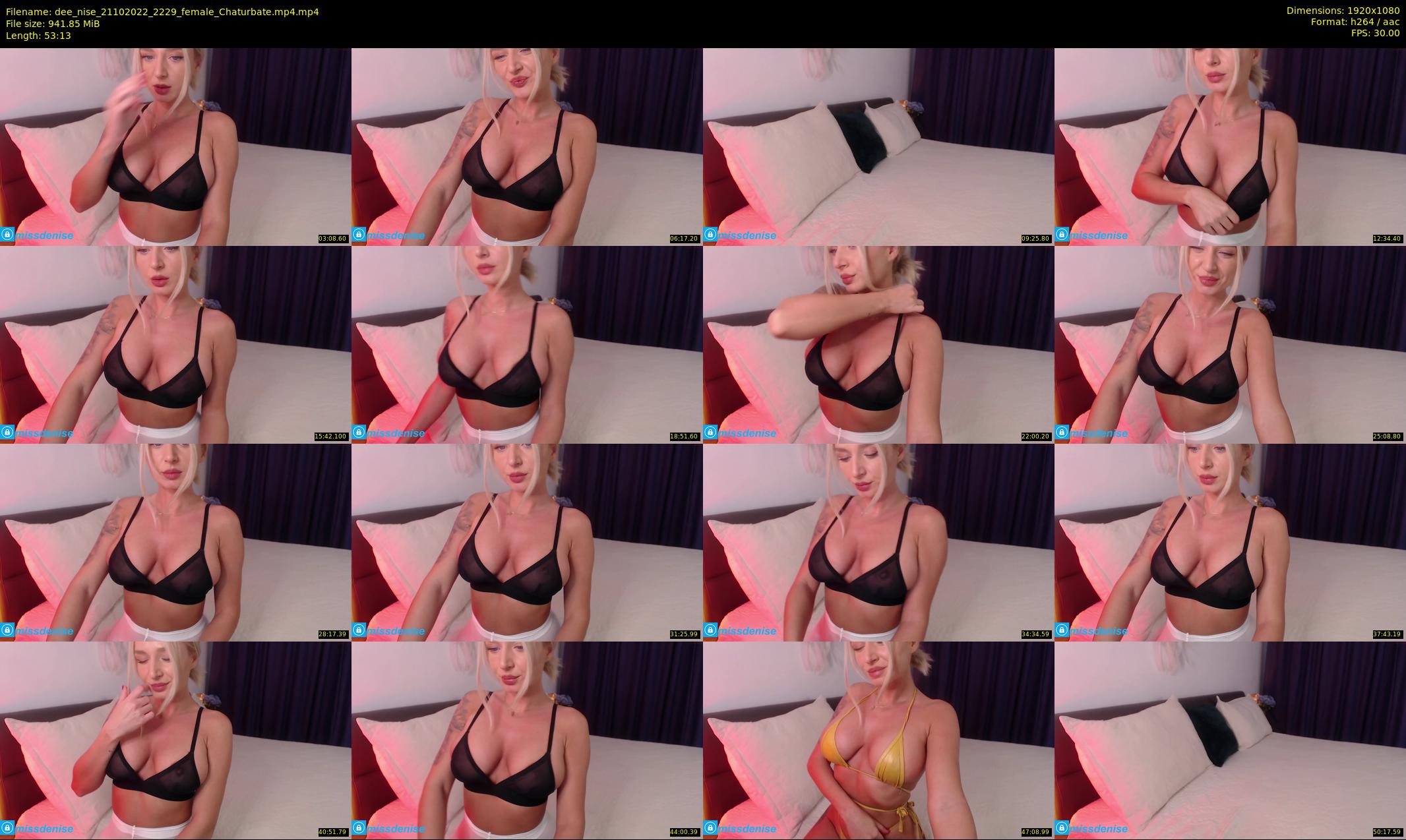 dee_nise — 54 minute Chaturbate female cam show recording, 1080p, Oct 21, 2022