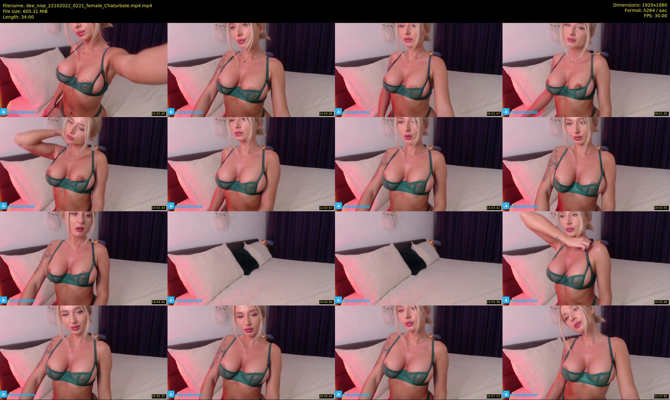 dee_nise — 34 minute Chaturbate female cam show recording, 1080p, Oct 22, 2022