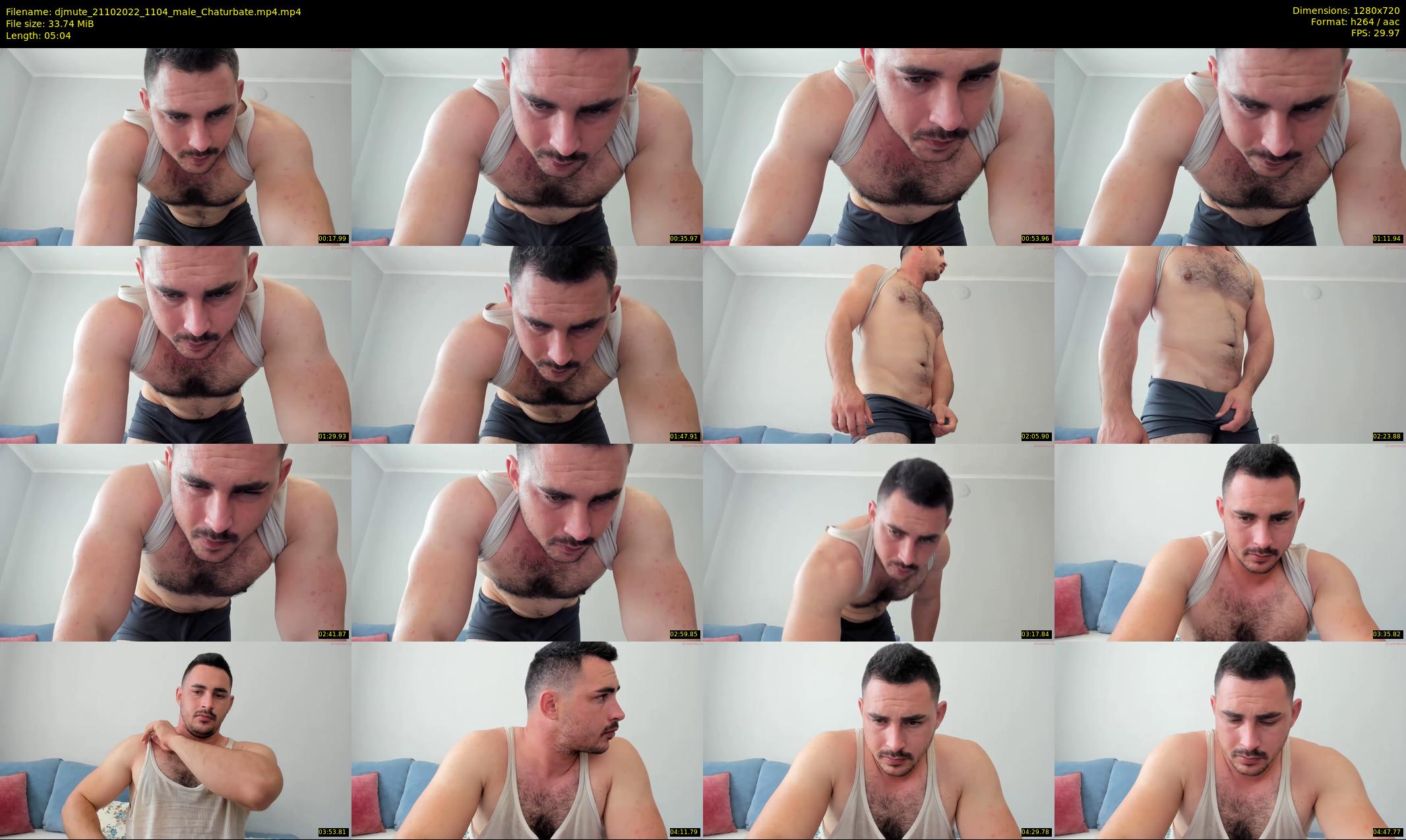 djmute — 6 minute Chaturbate male cam show recording, 720p, Oct 21, 2022