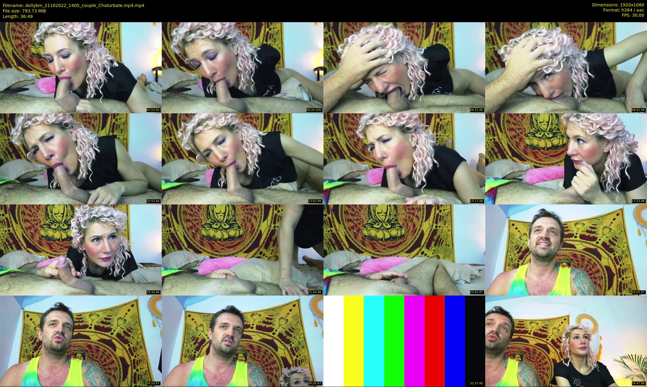 dollybm — 37 minute Chaturbate couple cam show recording, 1080p, Oct 21, 2022