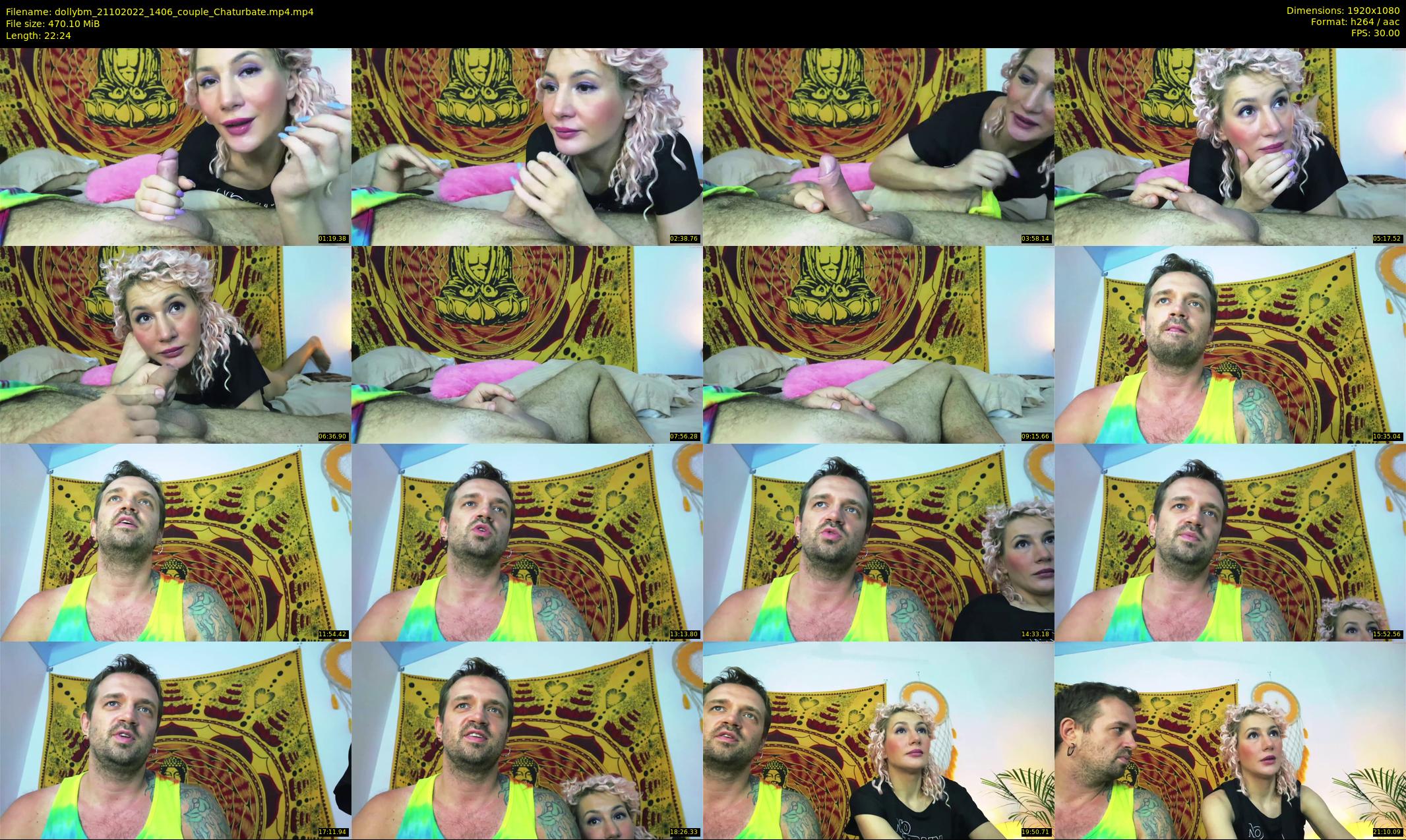 dollybm — 23 minute Chaturbate couple cam show recording, 1080p, Oct 21, 2022