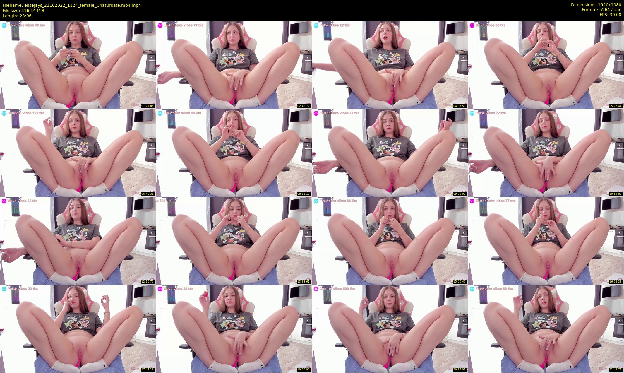 elisejays — 24 minute Chaturbate female cam show recording, 1080p, Oct 21, 2022