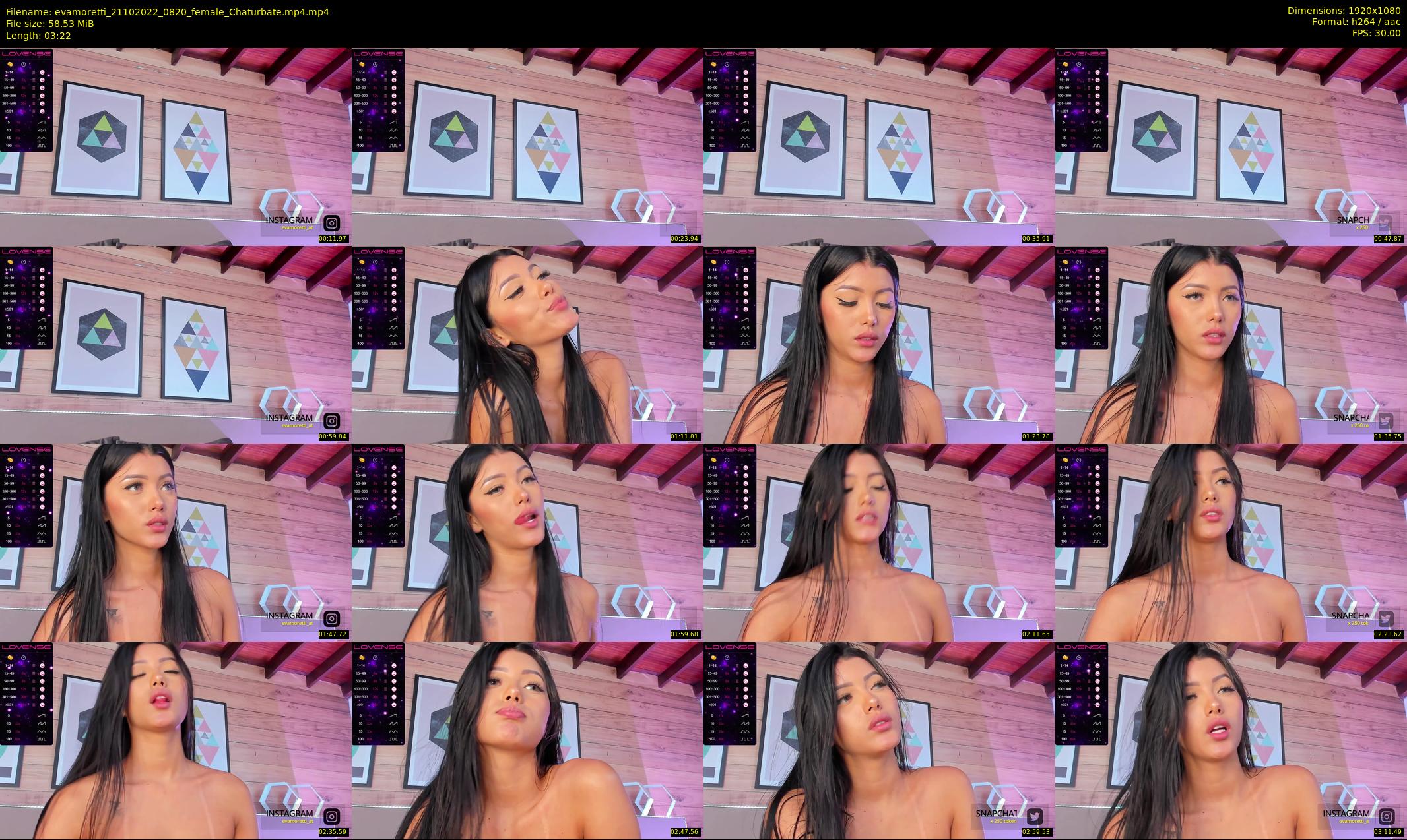 evamoretti — 4 minute Chaturbate female cam show recording, 1080p, Oct 21, 2022