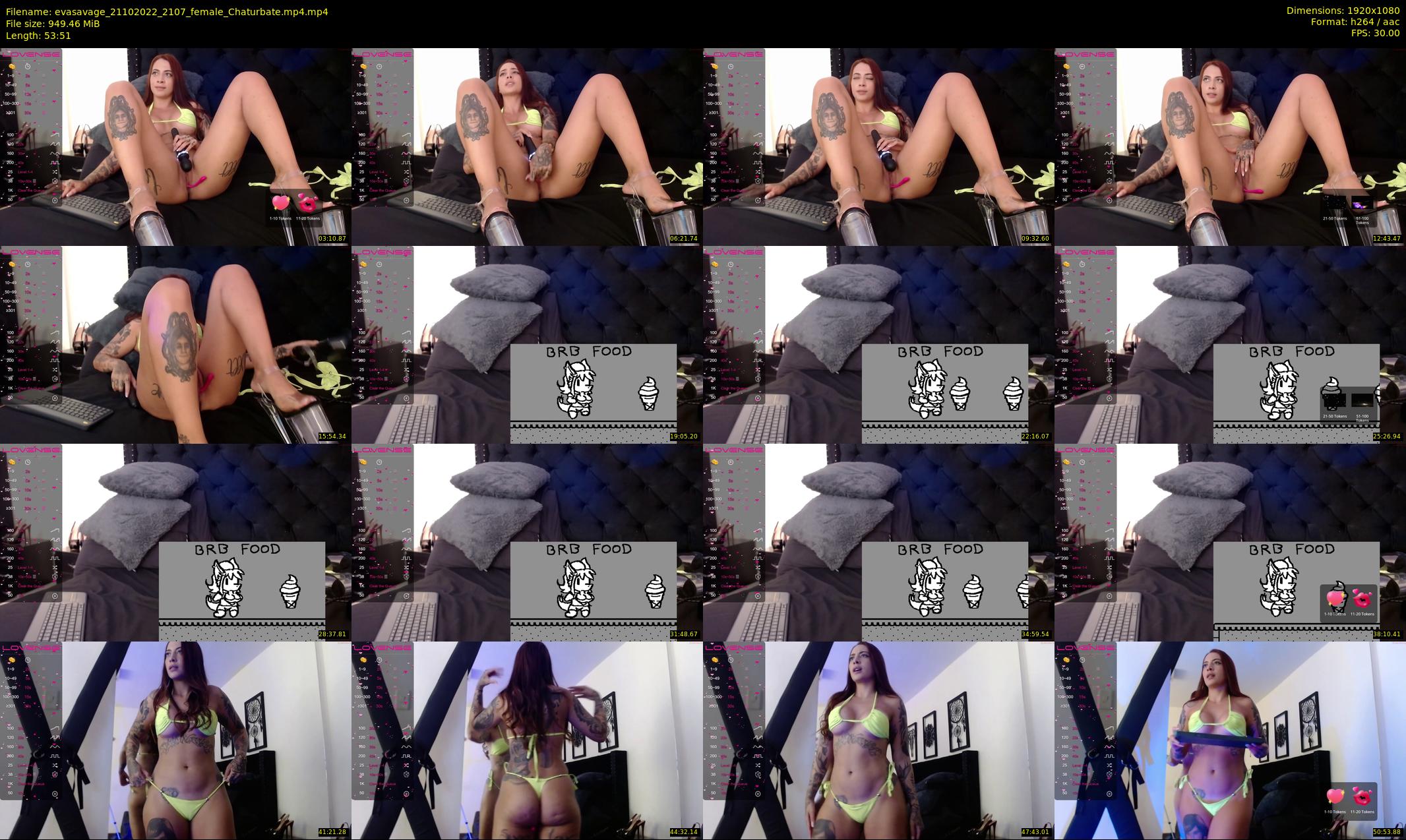evasavage — 54 minute Chaturbate female cam show recording, 1080p, Oct 21, 2022